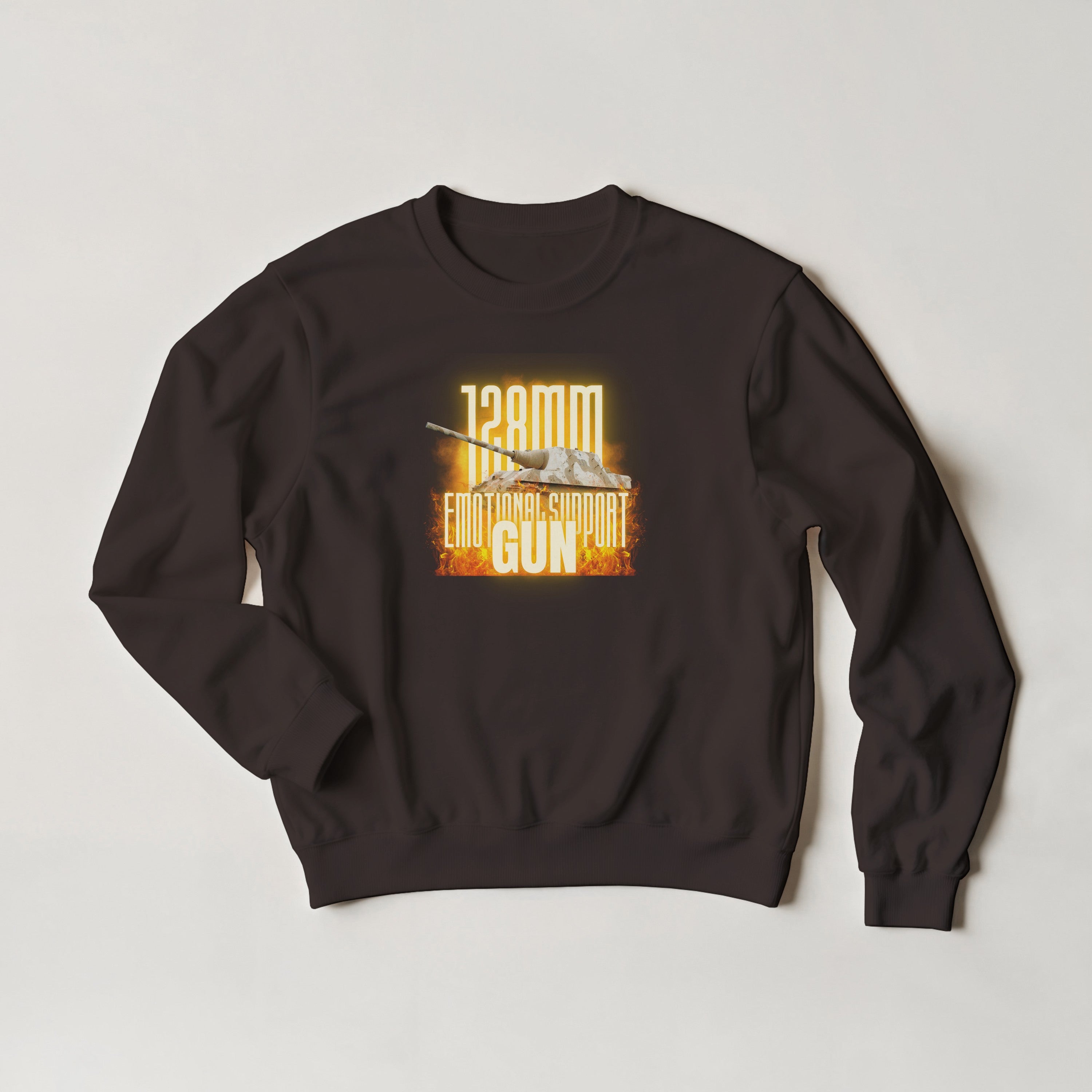 Jagdtiger Sweatshirt | 128mm Emotional Support Gun | WW2 Tank Destroyer Crewneck
