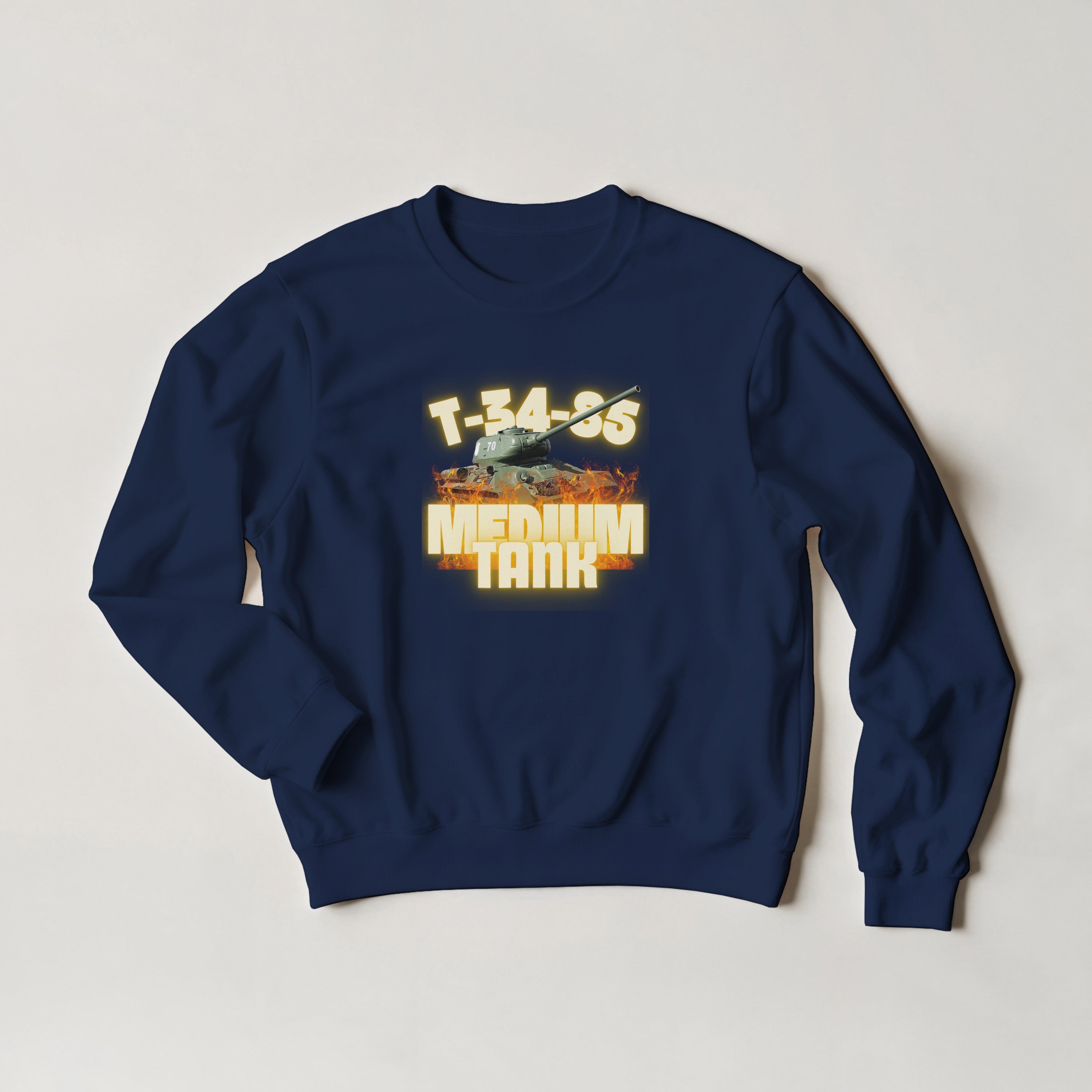 T-34-85 Sweater | Soviet WWII Russian Armor Crewneck | Military History Gift