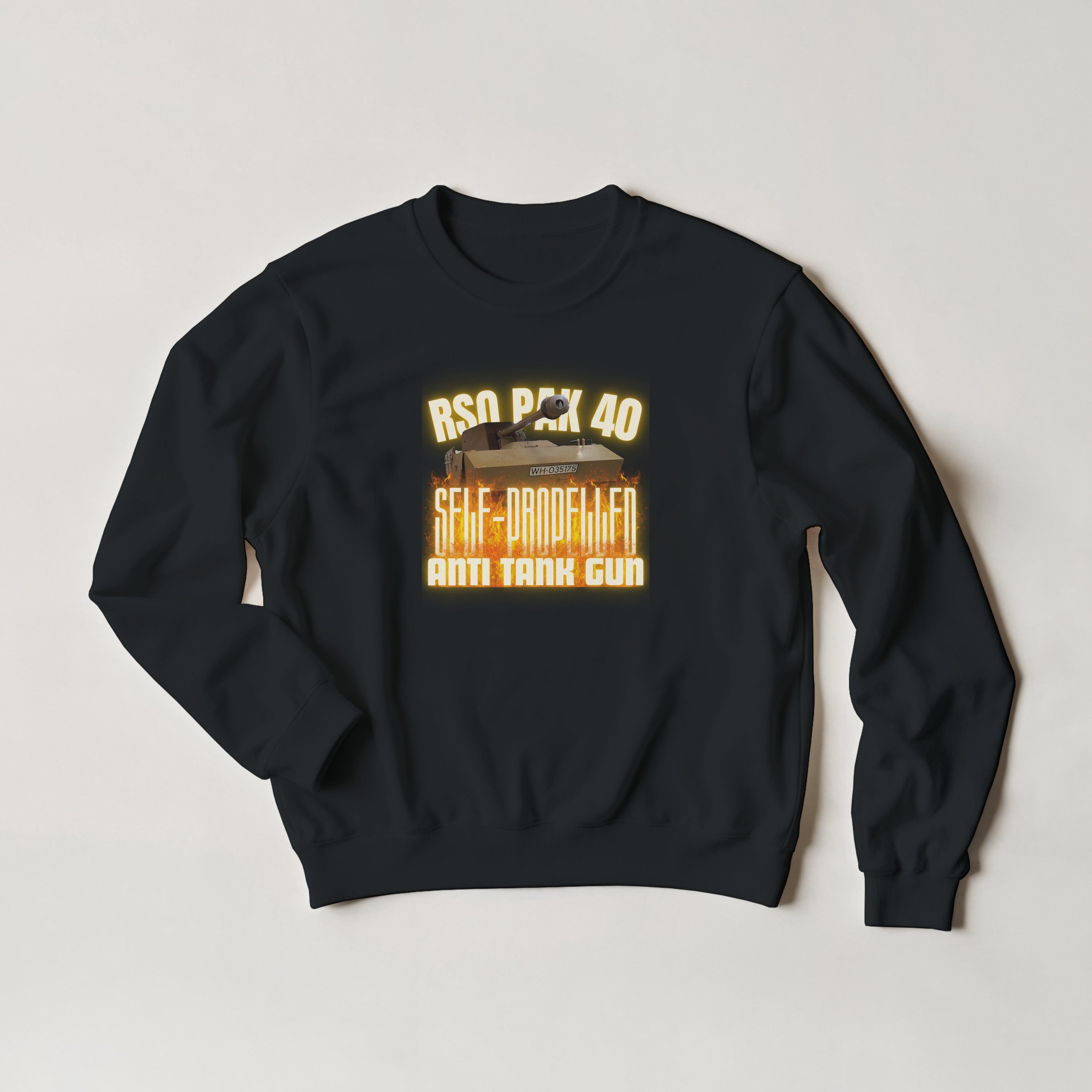 RSO PaK 40 Sweater | German Anti-Tank Gun Crewneck | WWII Military History Gift