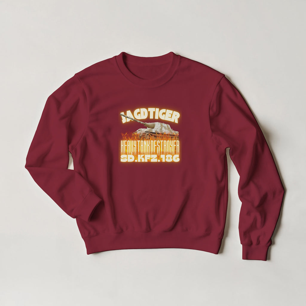 Jagdtiger Tank Sweater | WW2 German Heavy Tank Destroyer Crewneck | Military History Gift
