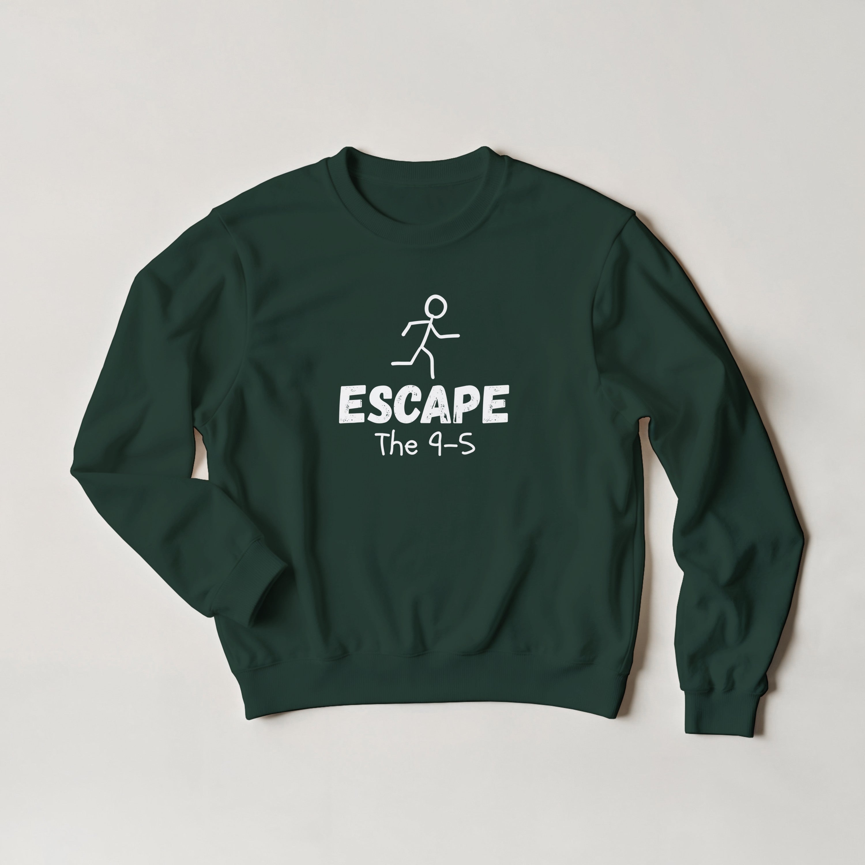 Escape The 9-5 Sweater | Entrepreneur Motivation Crewneck | Side Hustle Streetwear