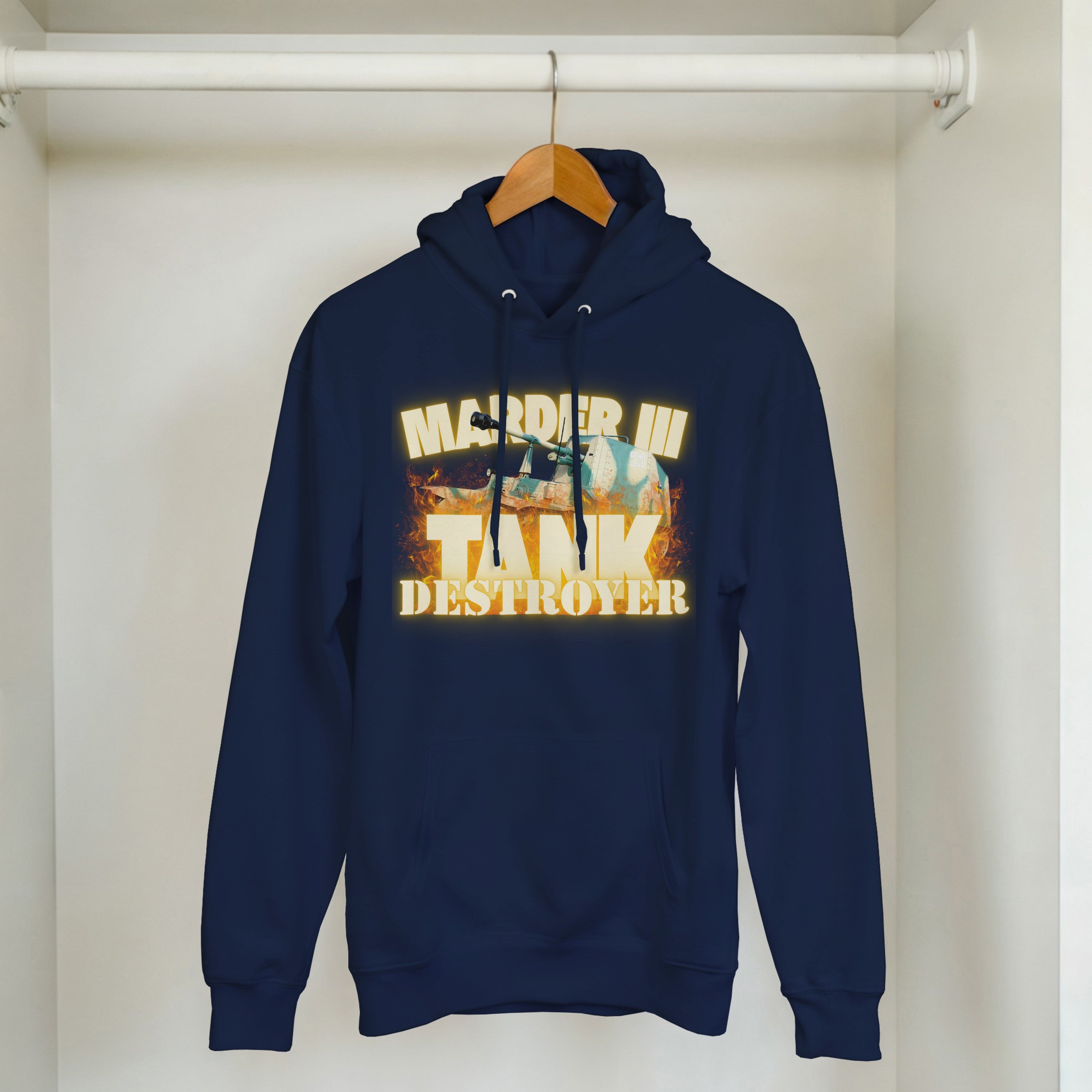 Marder III Tank Destroyer Hoodie | WWII German Panzer Pullover | Military History Gift