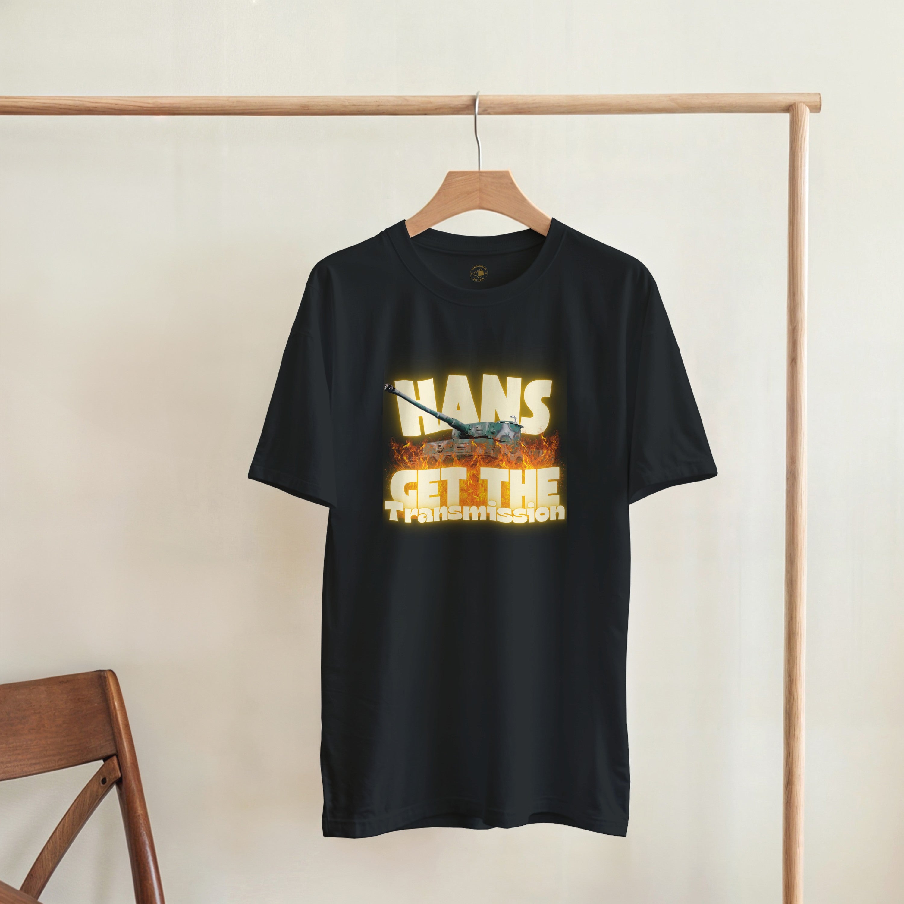 Hans Get The Transmission | Tiger Tank Graphic Tee