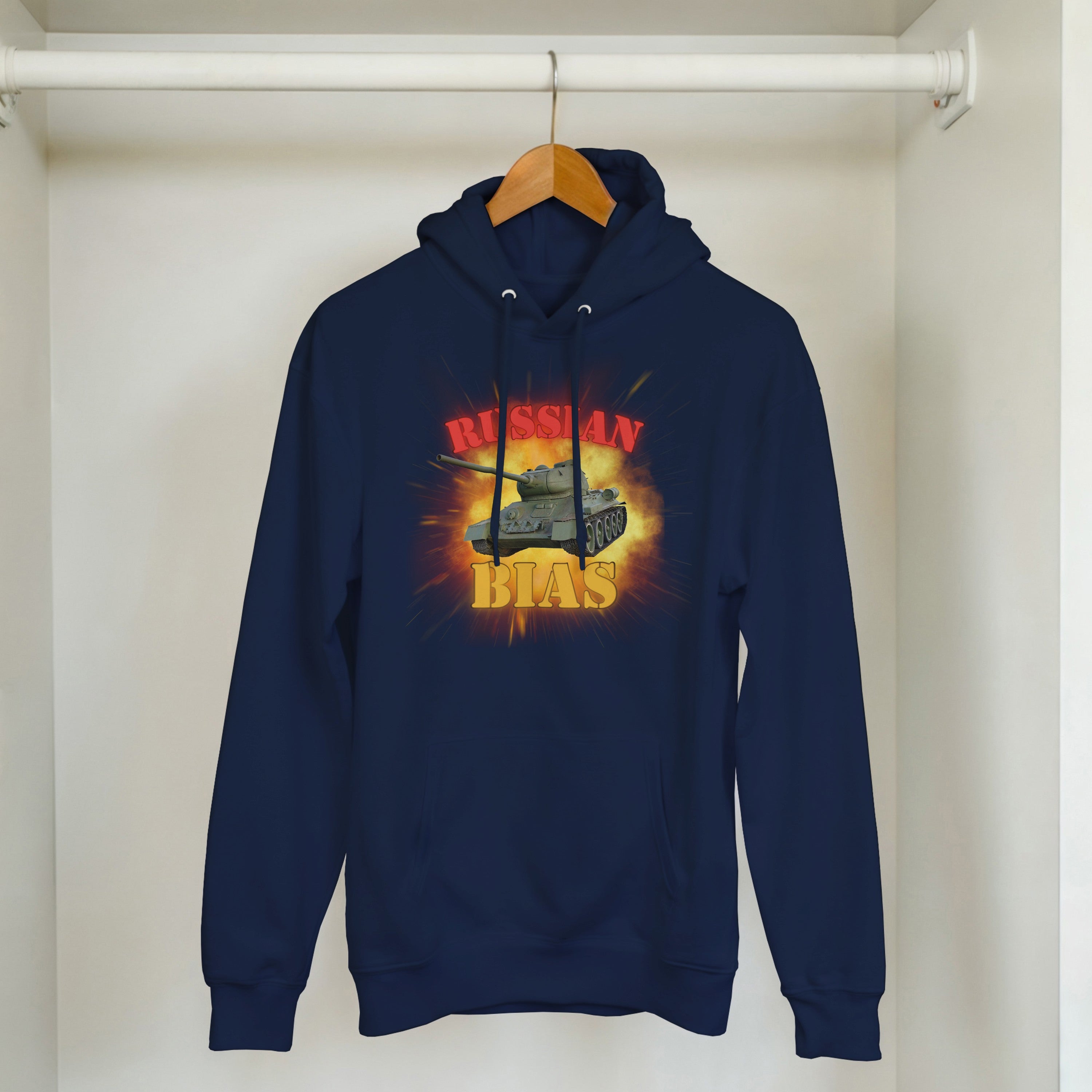 Russian Bias Tank Meme Hoodie | T-34 Soviet Armor | Funny Military History Gift
