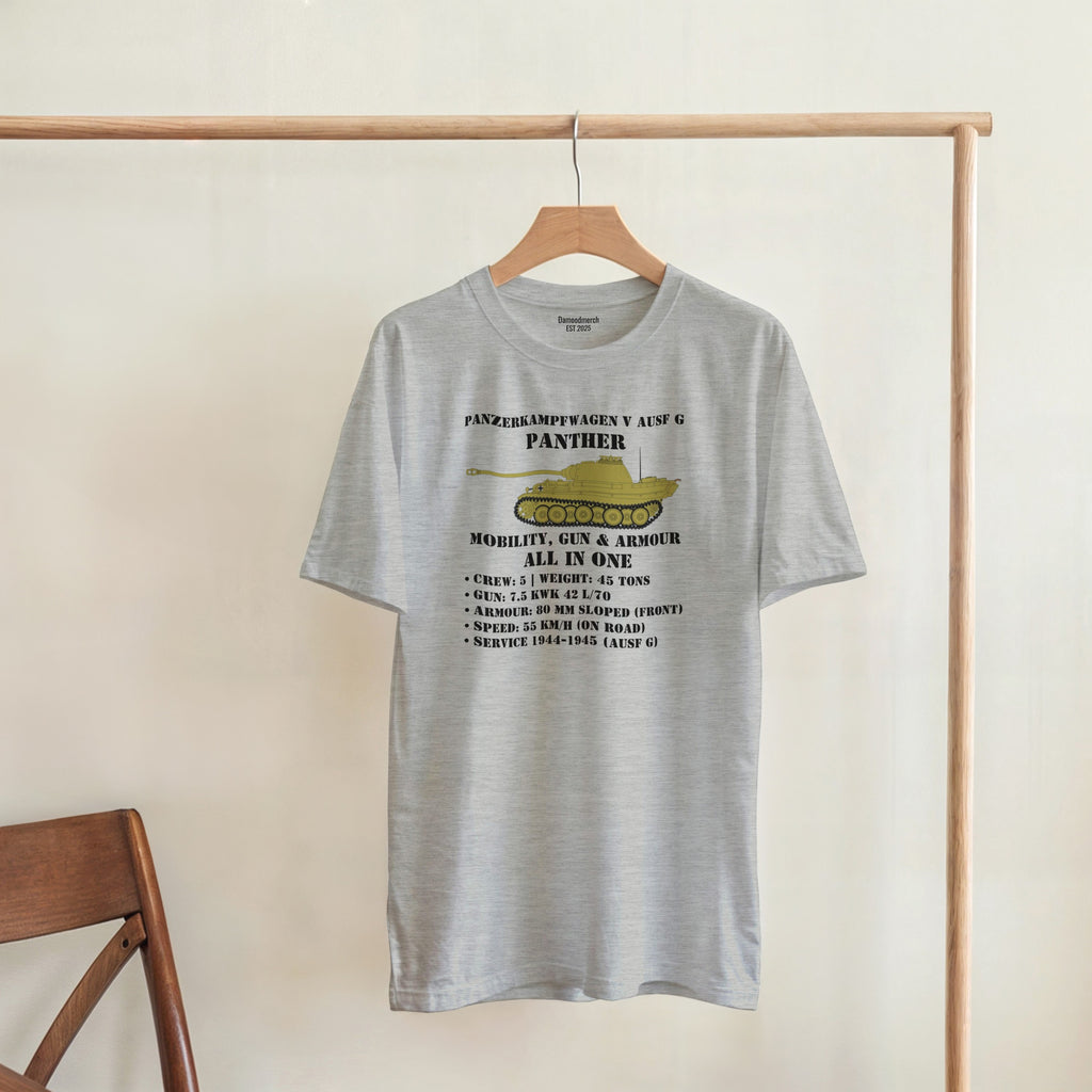 Panther Ausf. G Tank Shirt | WW2 German Meme Tee | Mobility Gun & Armour History Gift