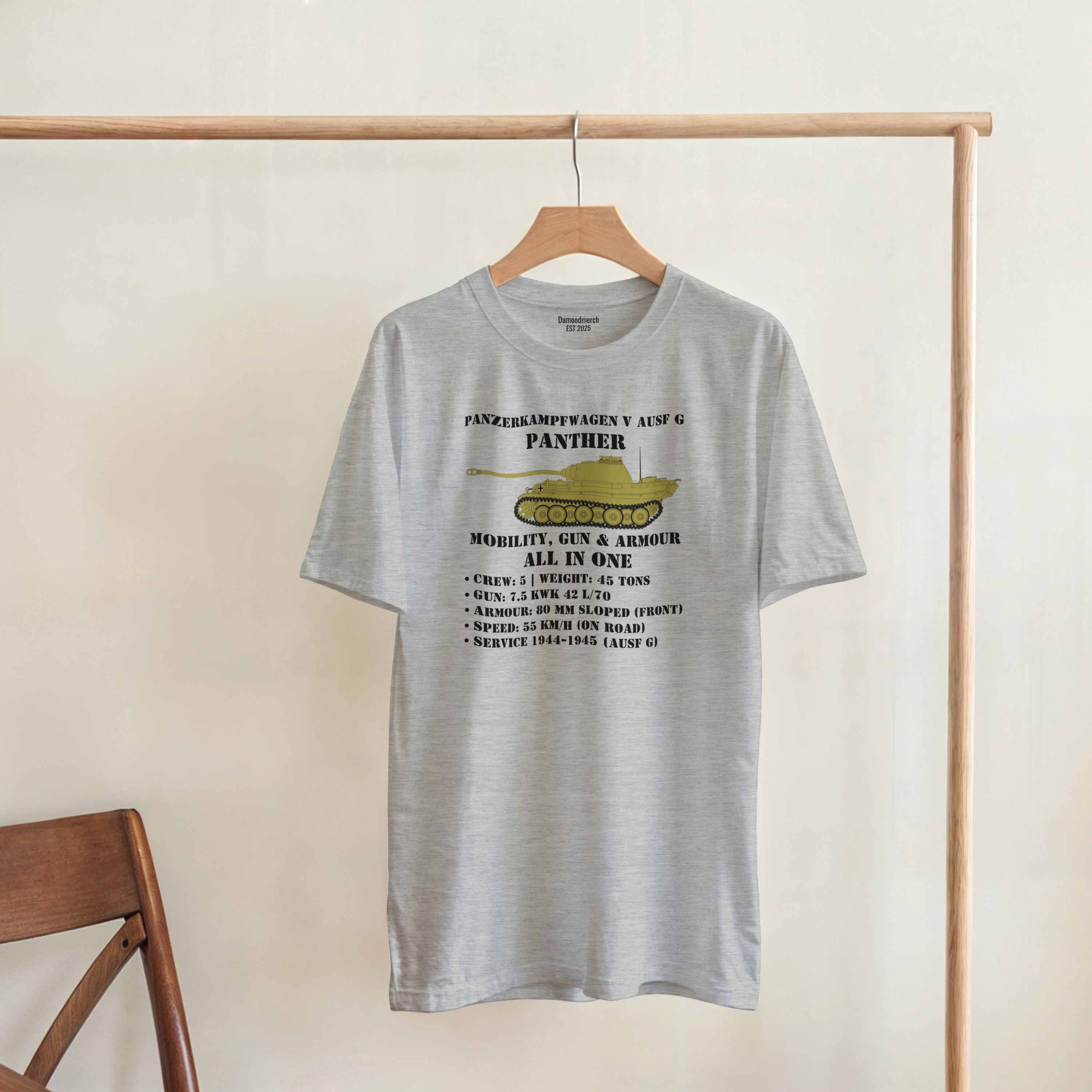 Panther Ausf. G Tank Shirt | WW2 German Meme Tee | Mobility Gun & Armour History Gift