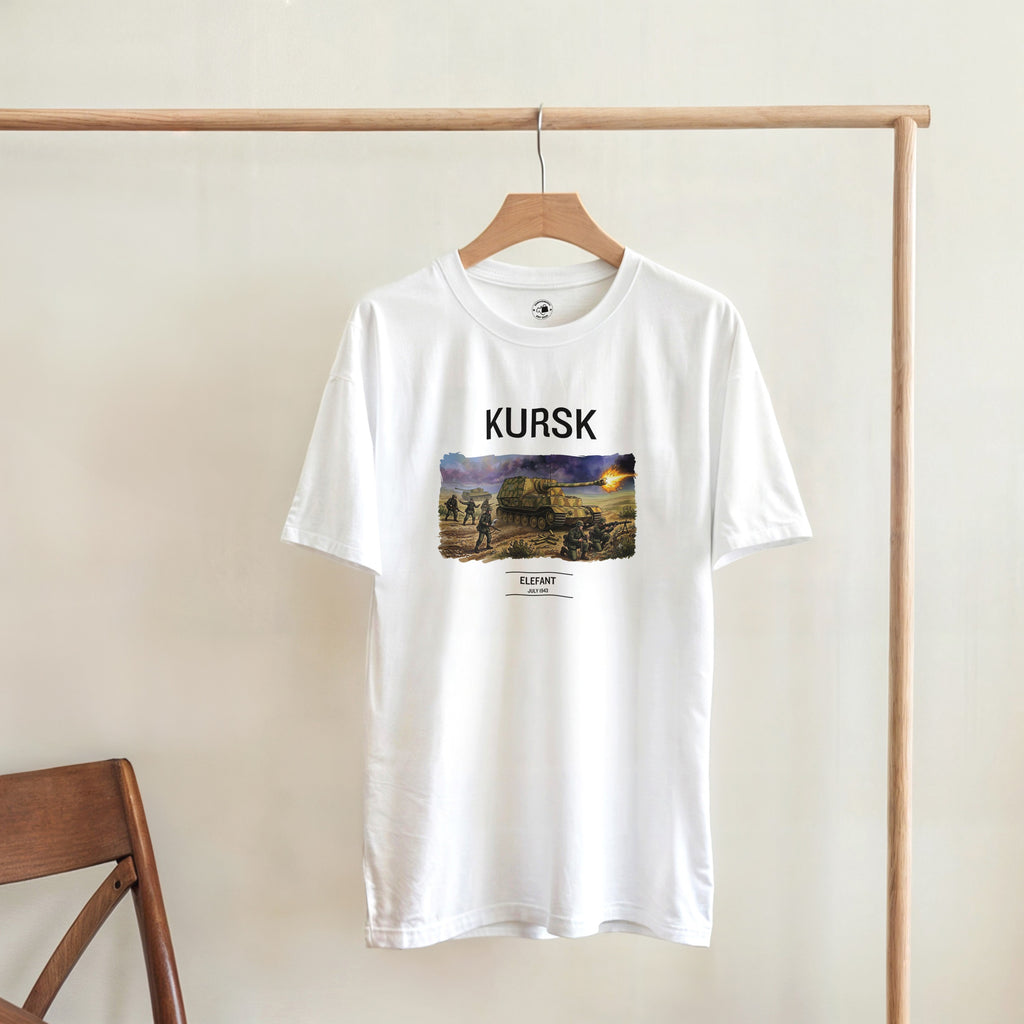 Kursk Elefant Tank Shirt | WW2 German Panzer Tshirt | Military History Graphic Tee | World War 2 Vintage Style Clothing | Tank Buff Gift