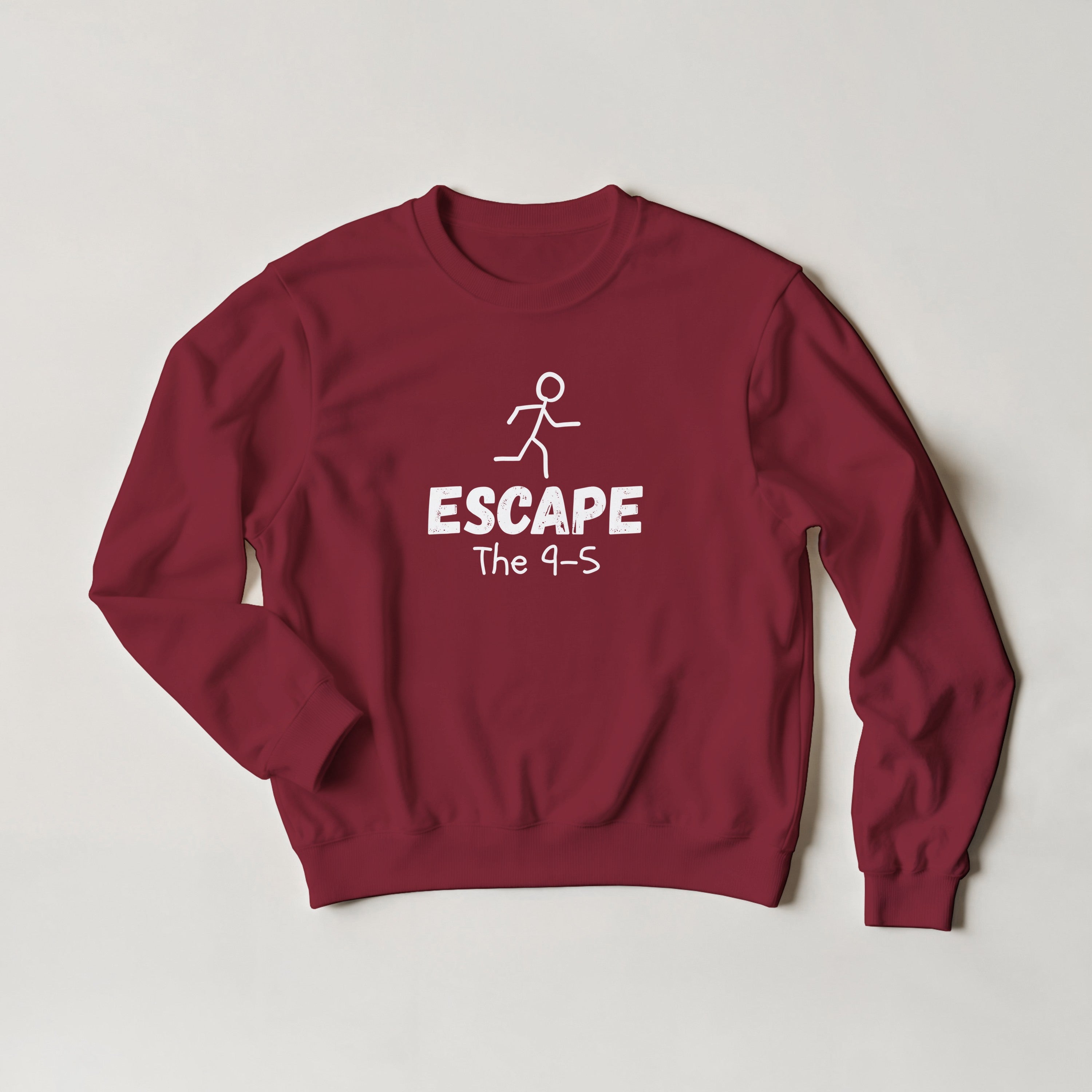 Escape The 9-5 Sweater | Entrepreneur Motivation Crewneck | Side Hustle Streetwear