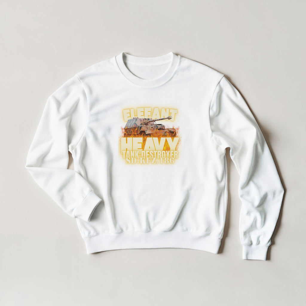 German Elefant Tank Destroyer Sweatshirt | WW2 Panzer Heavy Armor | Military History Gift