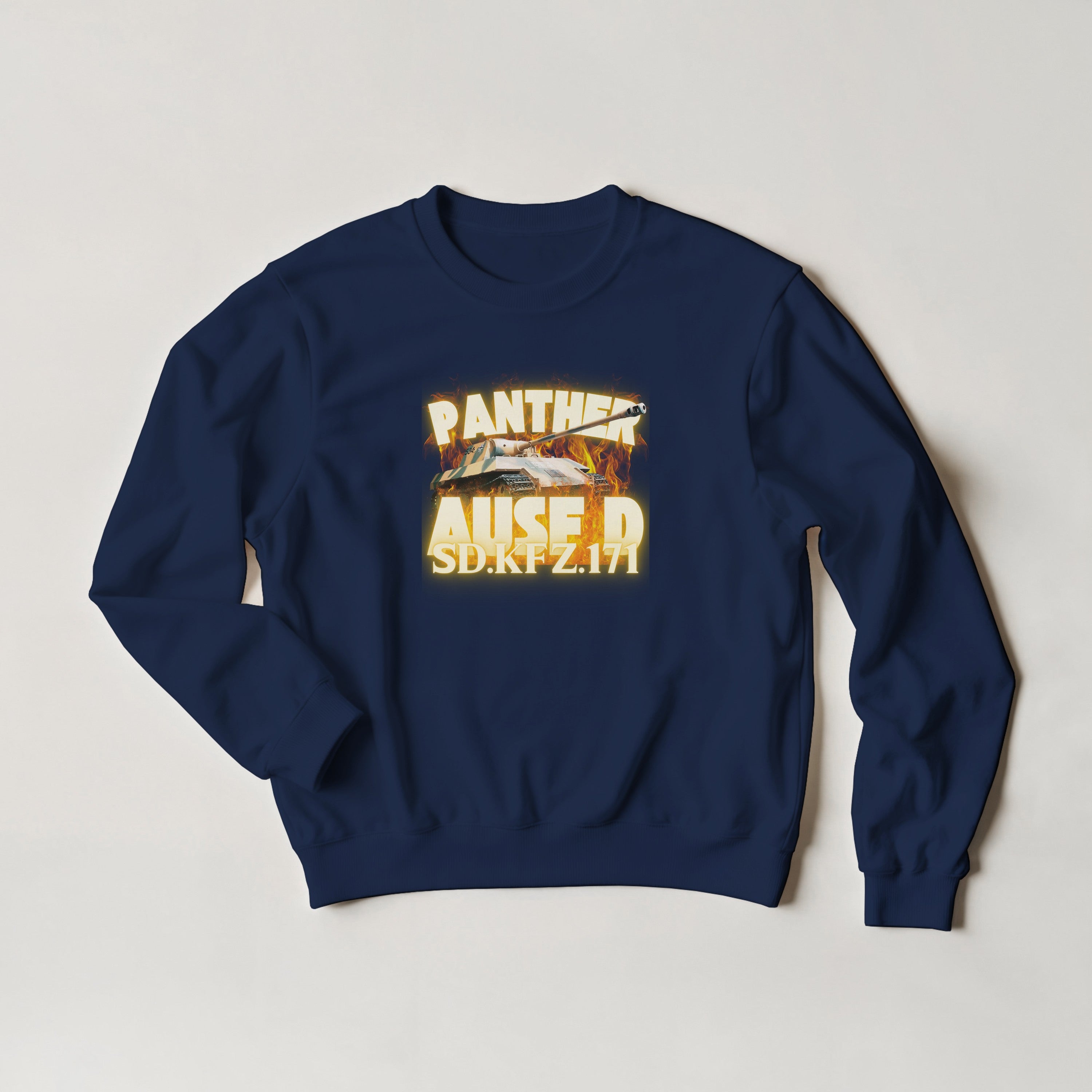 Panther D Sweater | WW2 German Medium Tank Sweatshirt | Military History Gift | Sd Kfz 171 Crewneck | World War 2 Armour Panzer Pullover