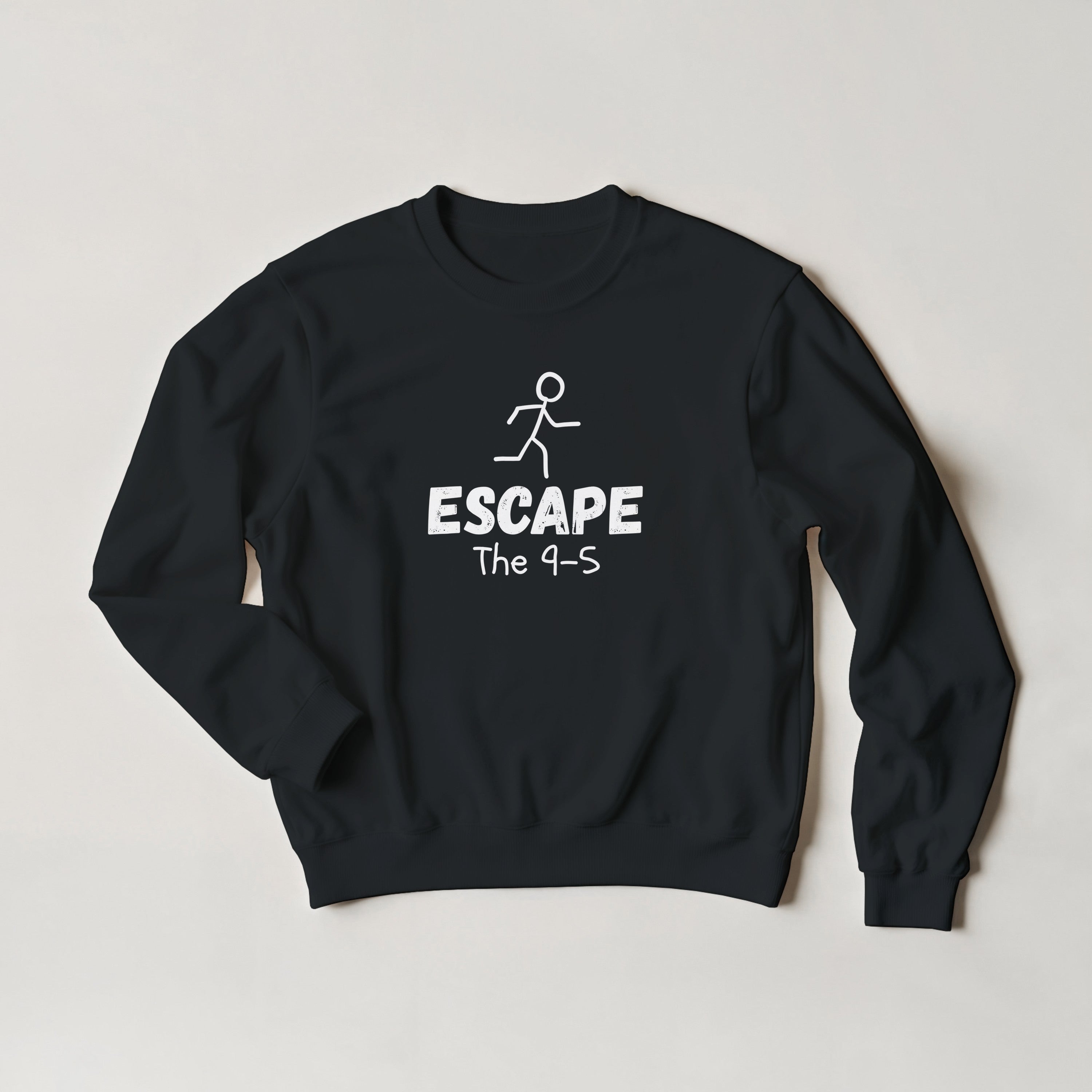 Escape The 9-5 Sweater | Entrepreneur Motivation Crewneck | Side Hustle Streetwear