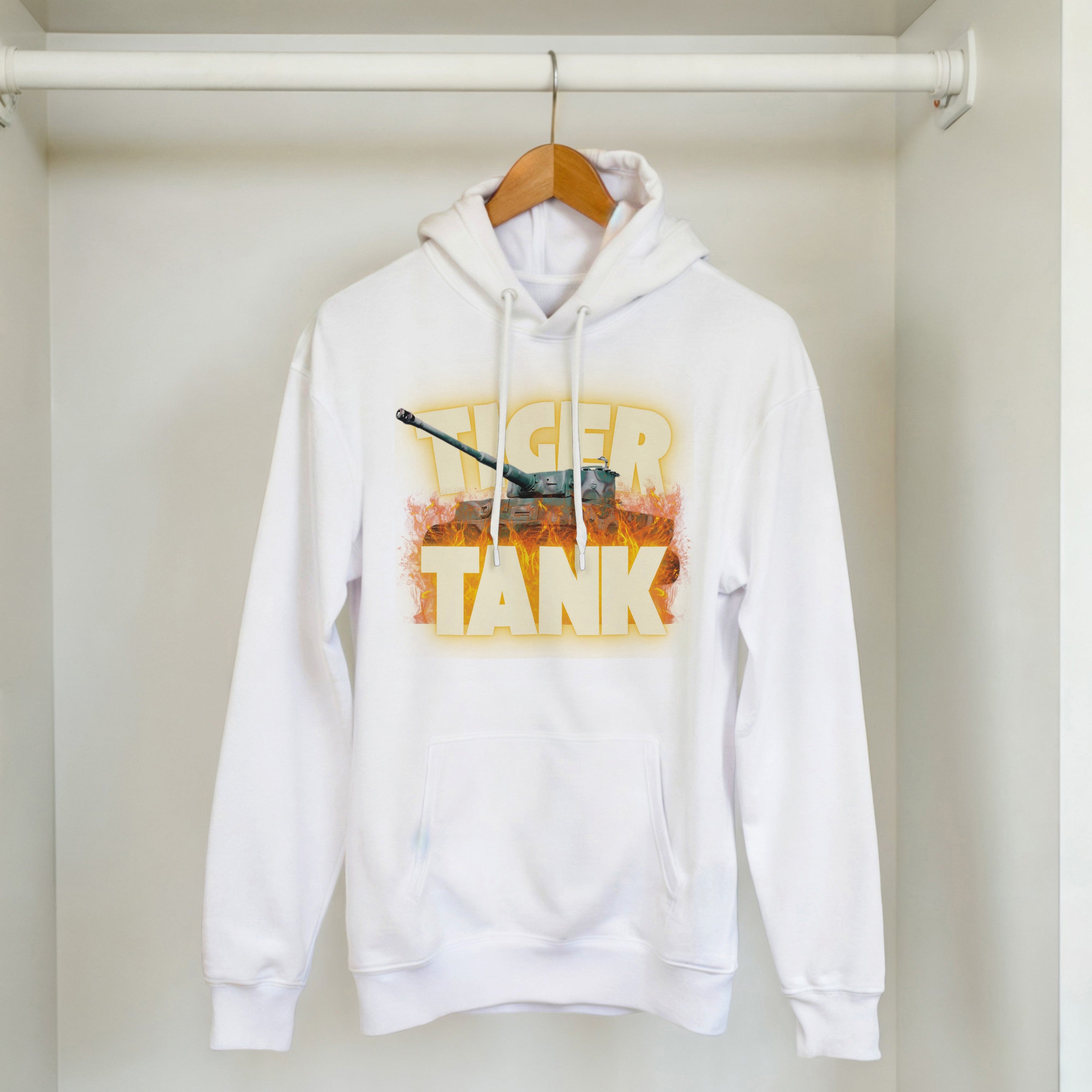 Tiger Tank Graphic Hoodie | WWII German Heavy Armor Pullover | Panzer VI Gift
