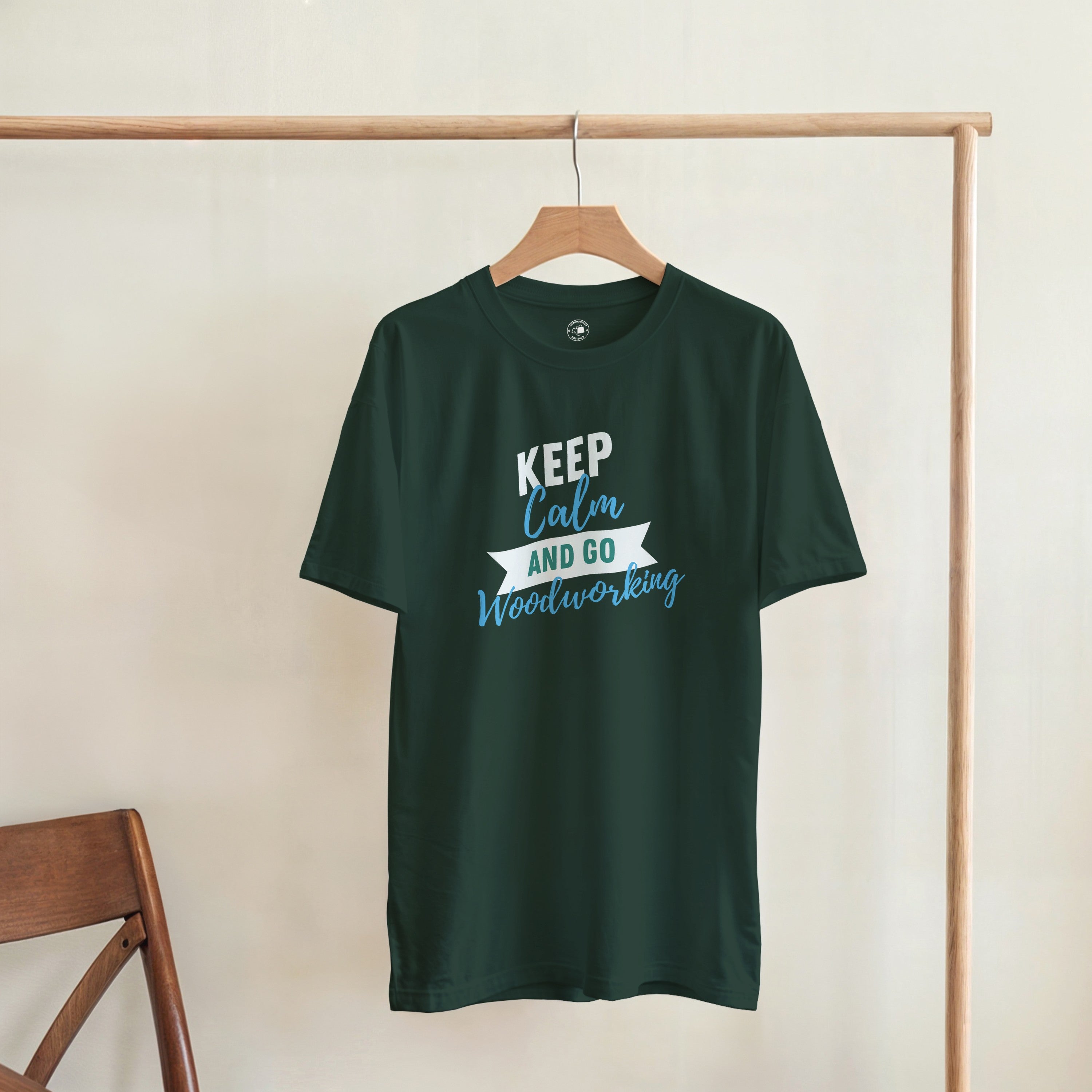 Keep Calm and Go Woodworking Shirt | Woodworker Gift | Carpenter Graphic Tee