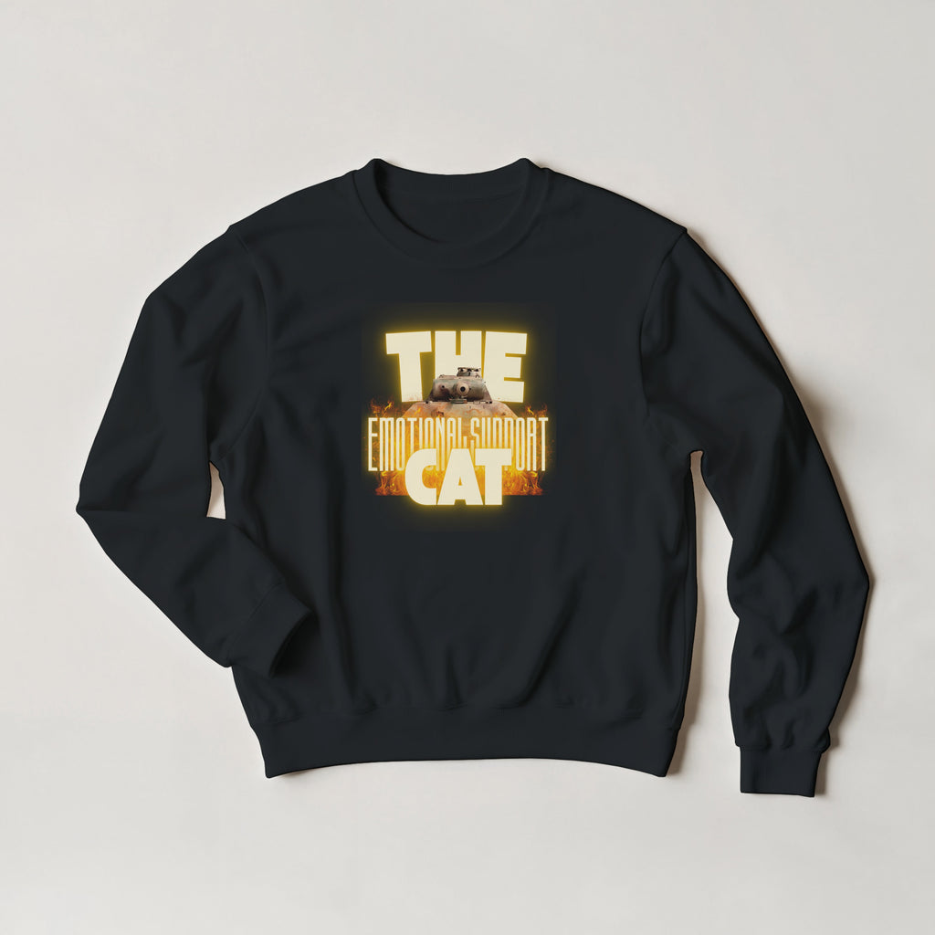 Emotional Support Tank Sweater | Panther Panzer V | Funny WW2 Meme Crewneck Gift