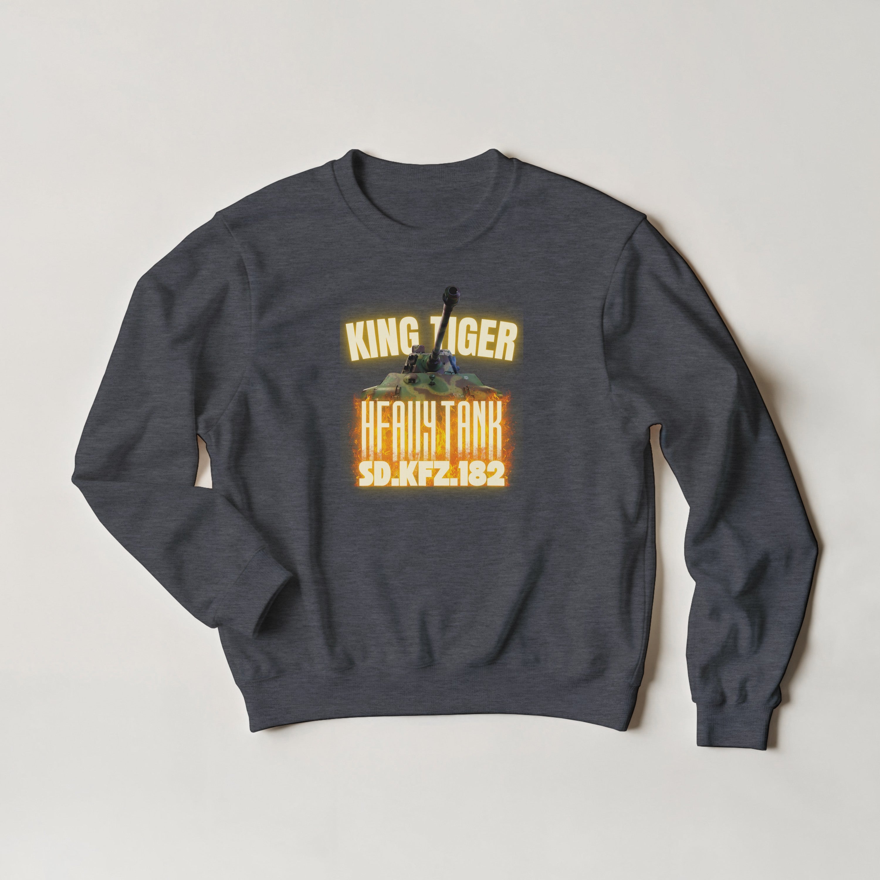 King Tiger Tank Sweater | Tiger II WW2 German Heavy Armor Crewneck | Military Gift