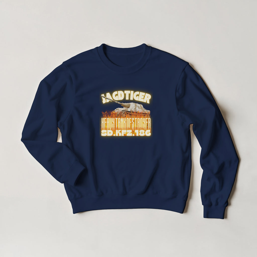Jagdtiger Tank Sweater | WW2 German Heavy Tank Destroyer Crewneck | Military History Gift