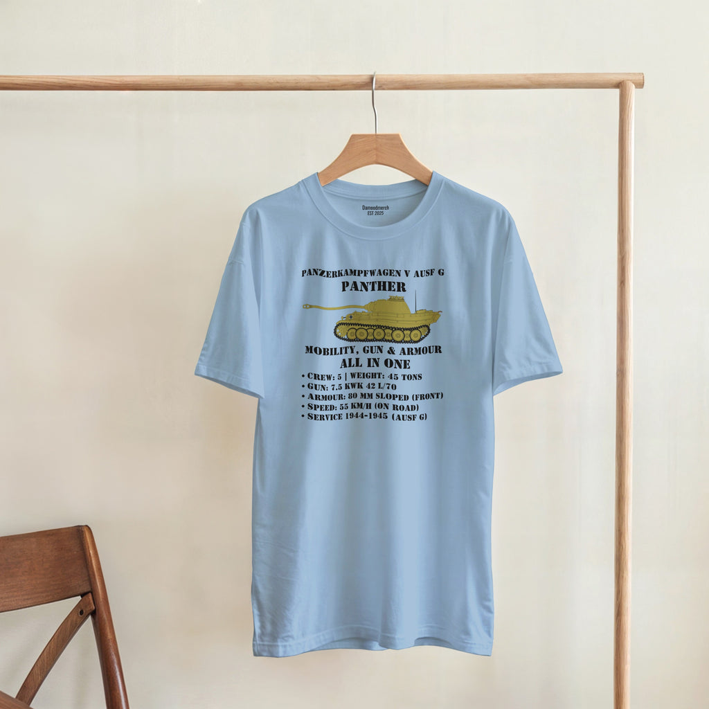 Panther Ausf. G Tank Shirt | WW2 German Meme Tee | Mobility Gun & Armour History Gift