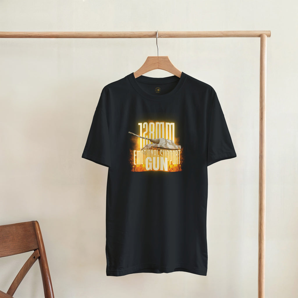 Funny Jagdtiger T-Shirt | 128mm Emotional Support Gun | WW2 Tank Destroyer Gift