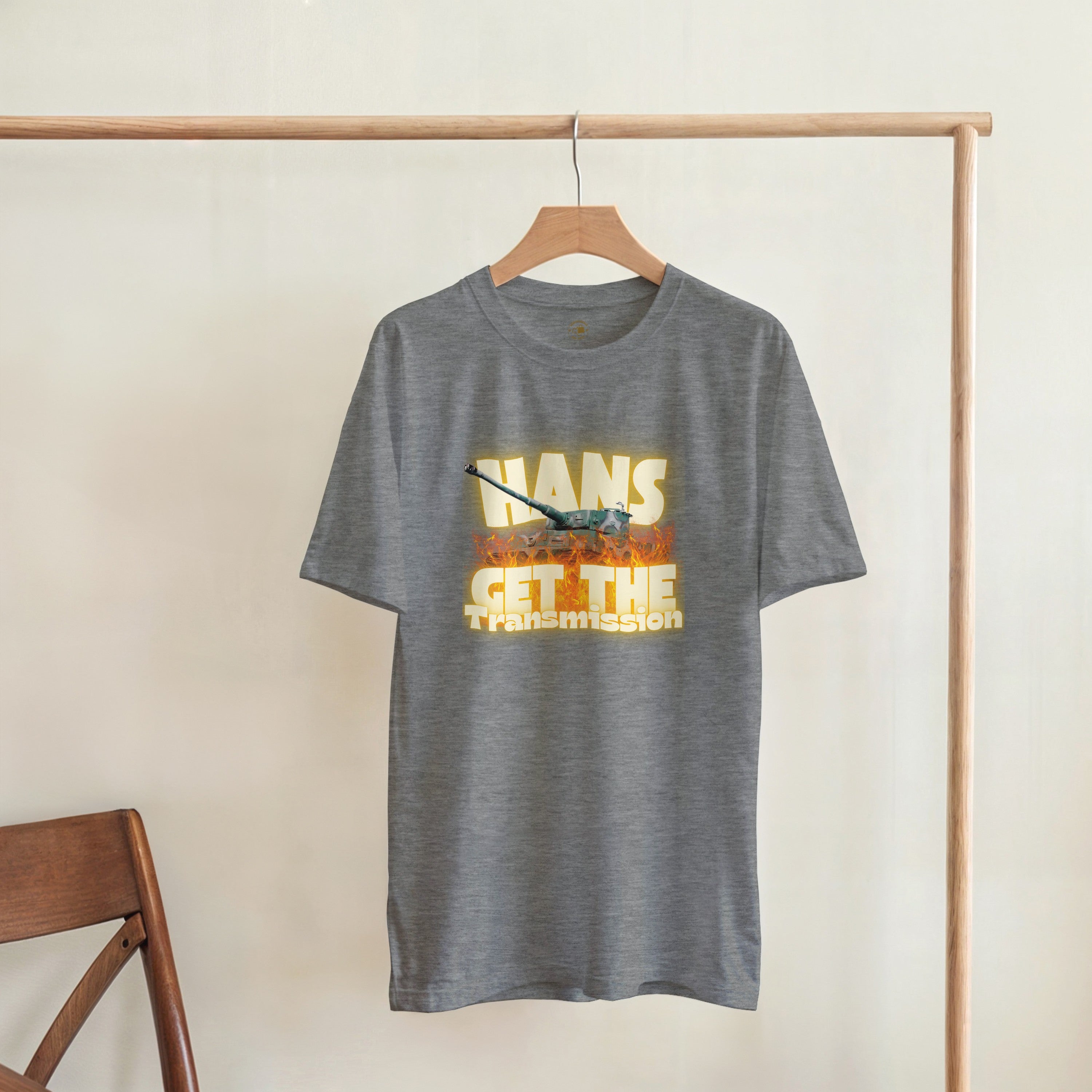 Hans Get The Transmission | Tiger Tank Graphic Tee