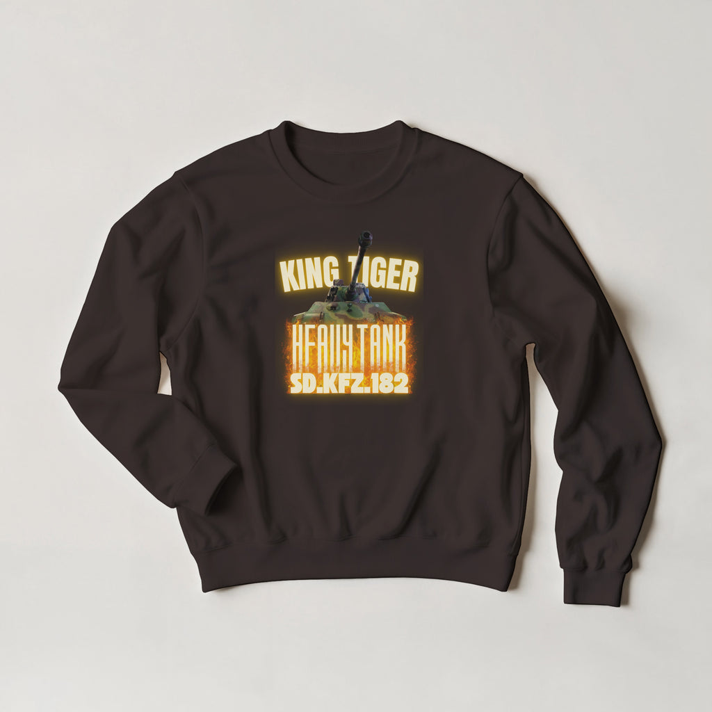 King Tiger Tank Sweater | Tiger II WW2 German Heavy Armor Crewneck | Military Gift