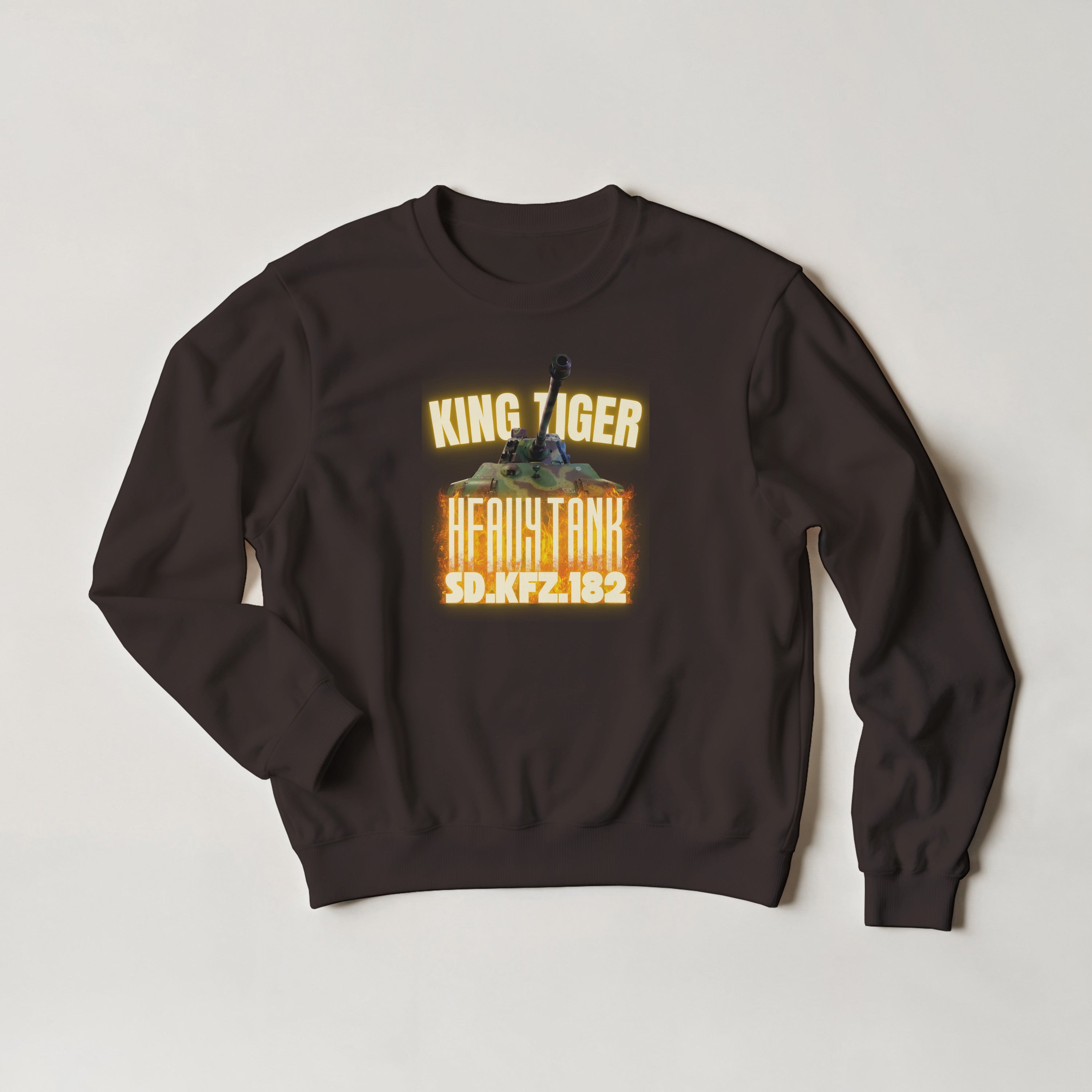 King Tiger Tank Sweater | Tiger II WW2 German Heavy Armor Crewneck | Military Gift