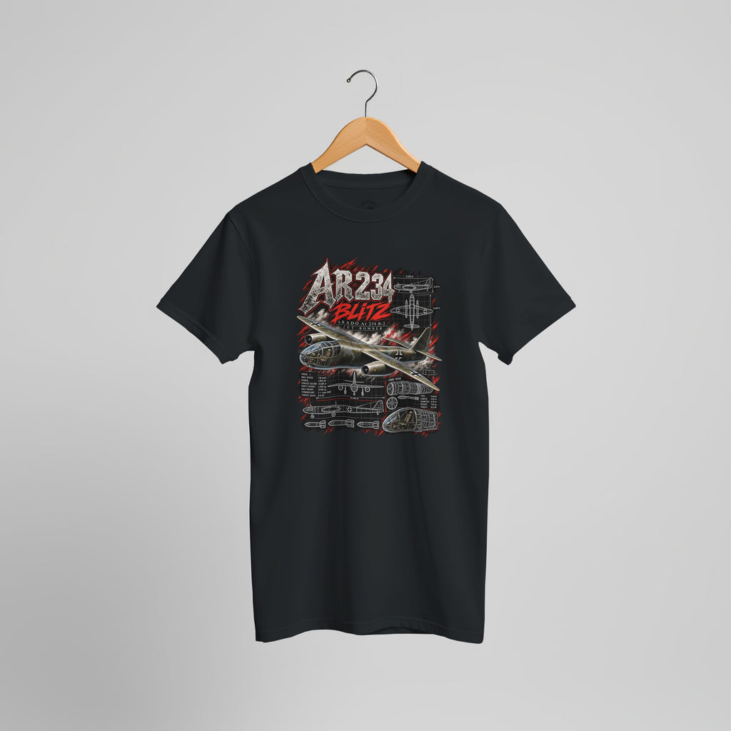 Arado Ar 234 Blitz T-Shirt – WWII German Jet Bomber Aviation Graphic Tee