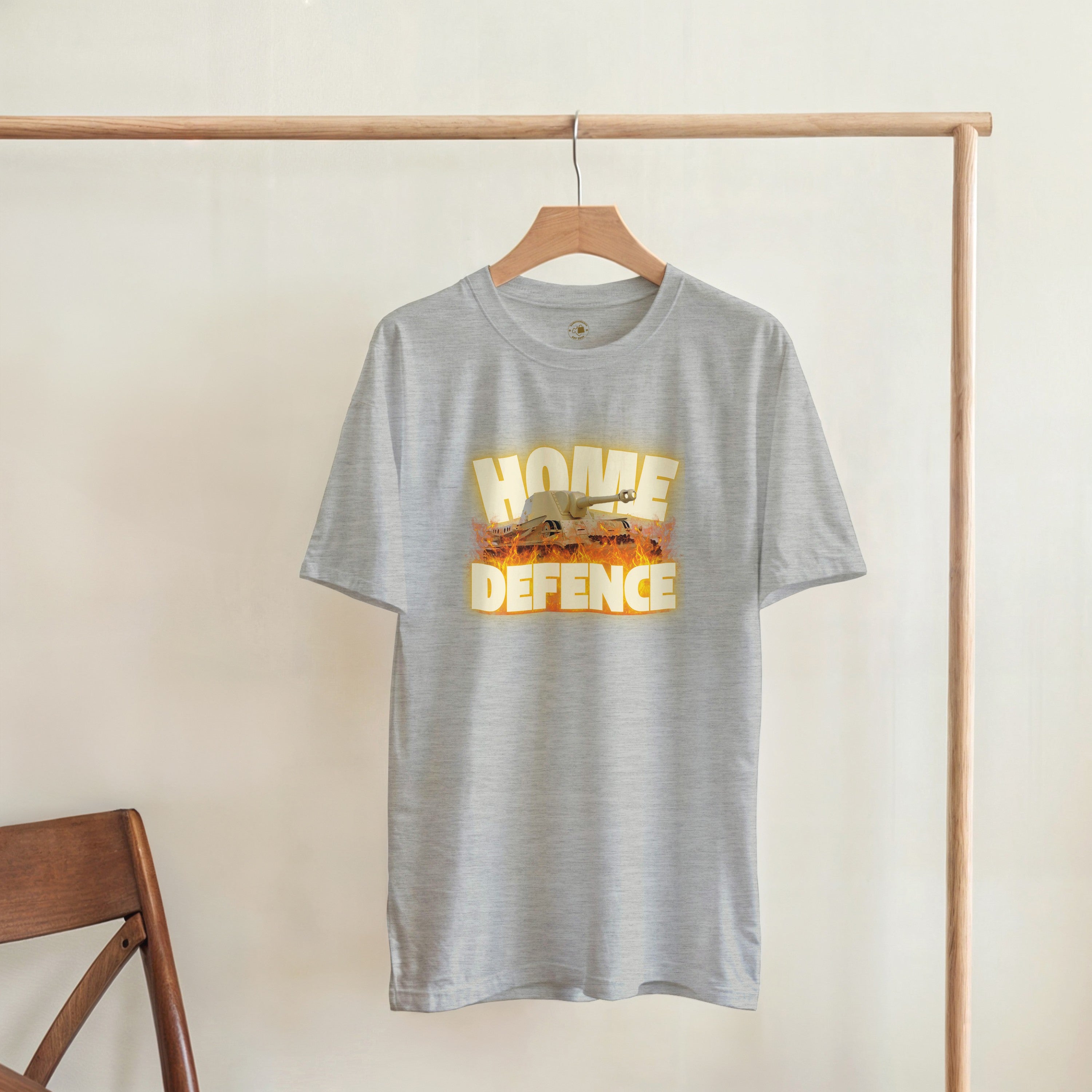 Home Defence Tank T-Shirt | Military Graphic Tee | Vintage Army Streetwear