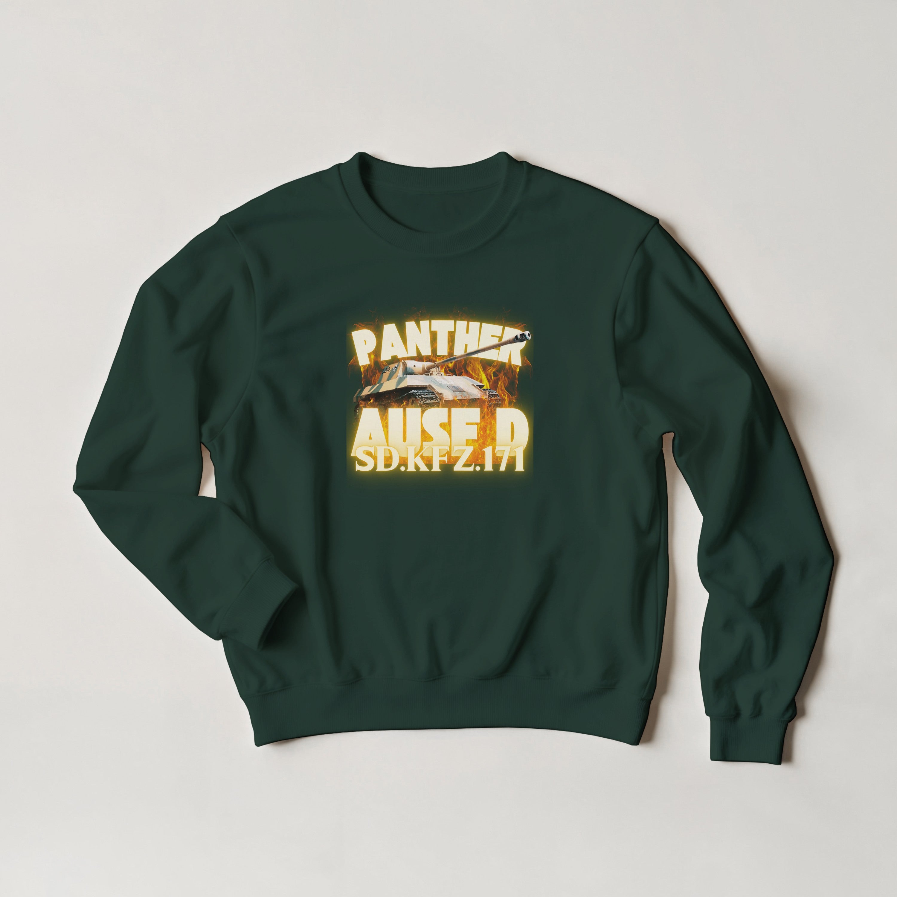 Panther D Sweater | WW2 German Medium Tank Sweatshirt | Military History Gift | Sd Kfz 171 Crewneck | World War 2 Armour Panzer Pullover