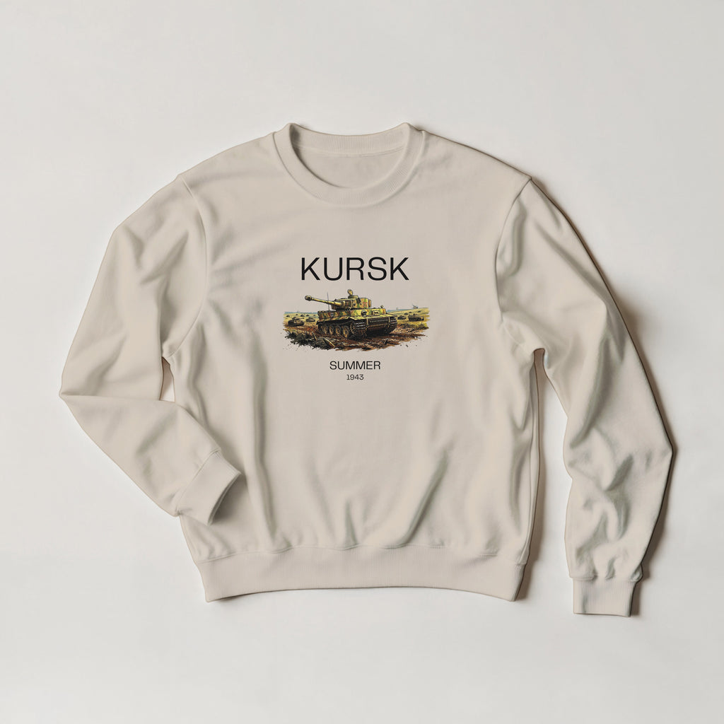 Kursk 1943 Sweater | Tiger I Tank Graphic Crewneck | WW2 Eastern Front Military History Gift