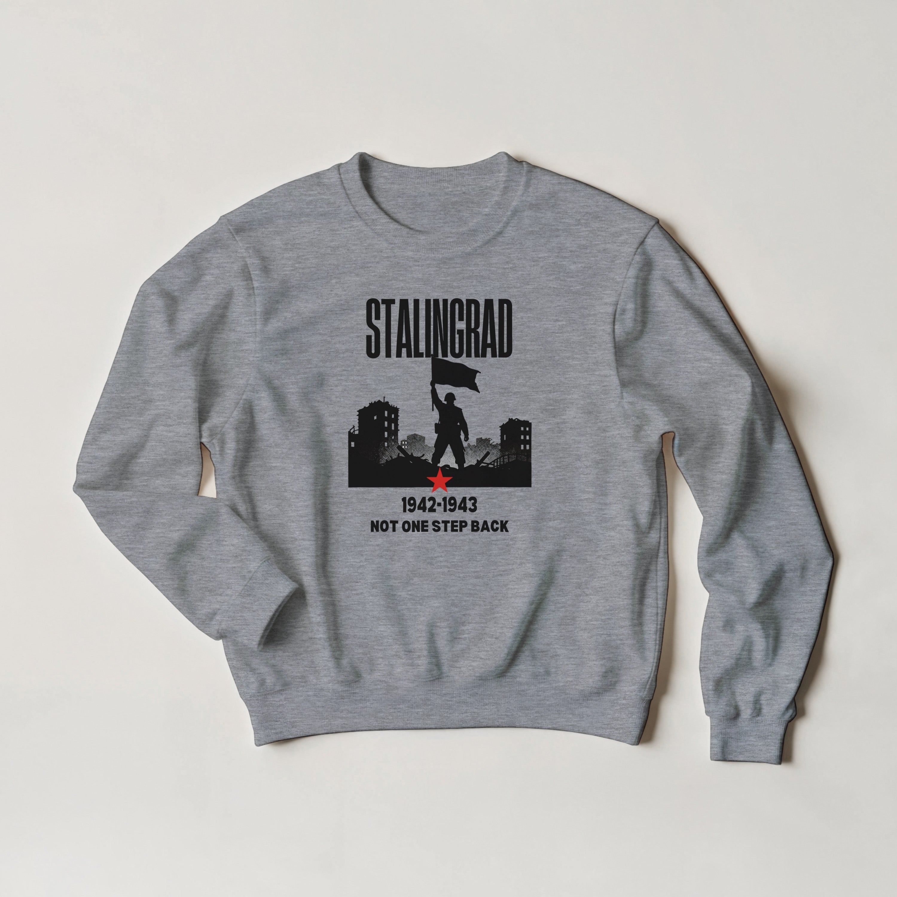 Stalingrad 1942 Sweatshirt | Soviet Military History Gift | Eastern Front Crewneck | Not One Step Back Sweater | WWII Graphic Streetwear