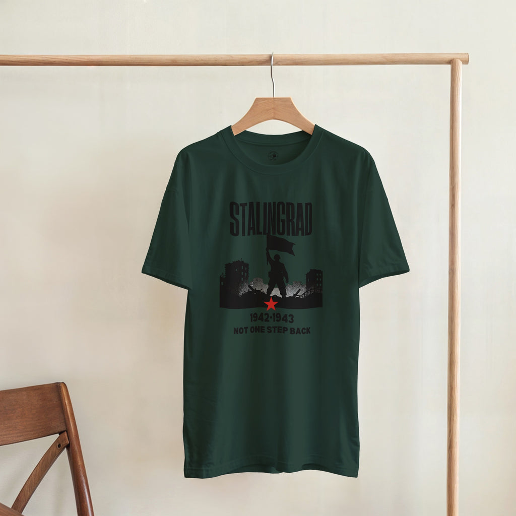 Stalingrad 1942 Shirt | Soviet Military History Gift | Eastern Front Tee | Not One Step Back T-Shirt | WWII Graphic Vintage Streetwear