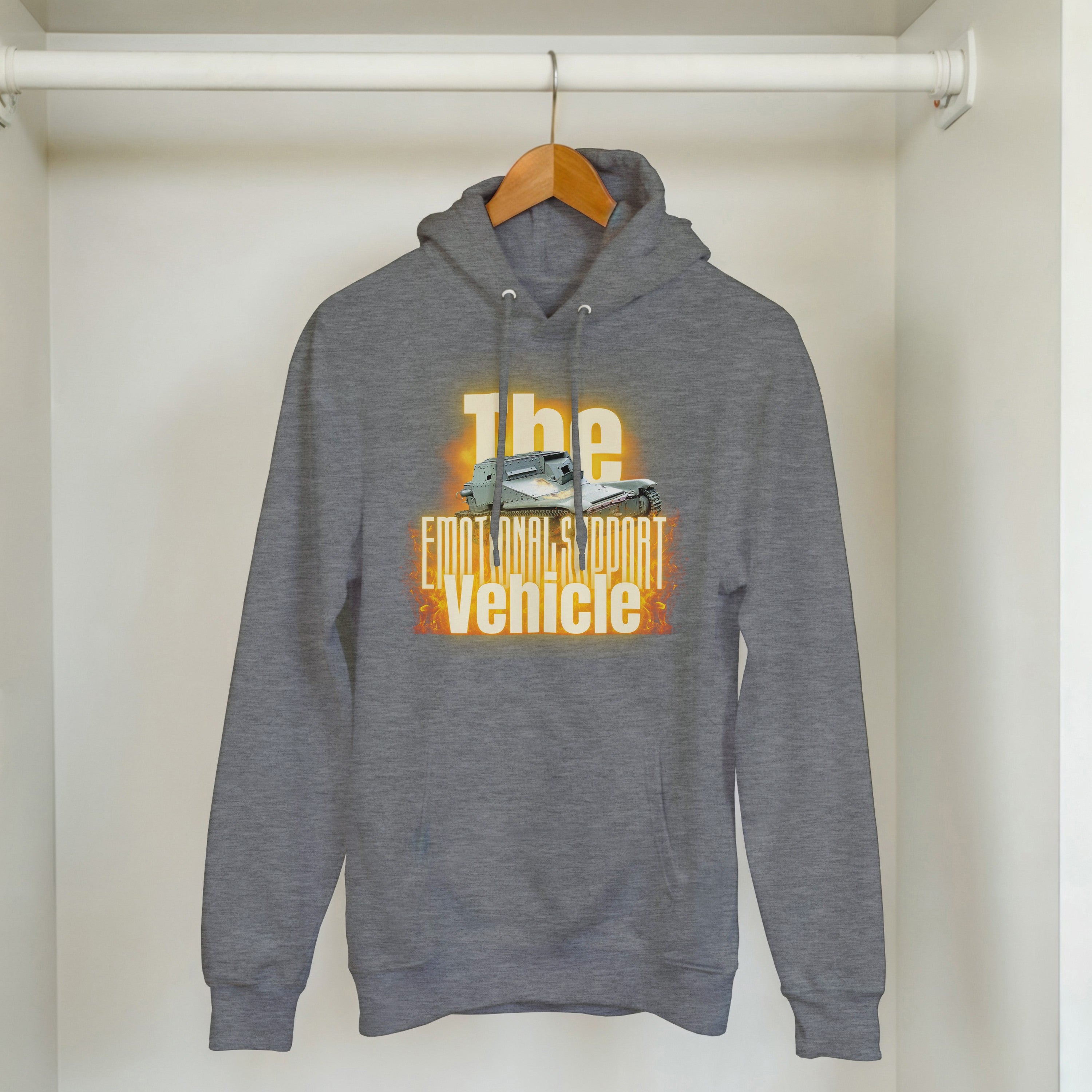 Emotional Support Vehicle Hoodie | L3/33 Tankette Meme | Funny Military History Gift