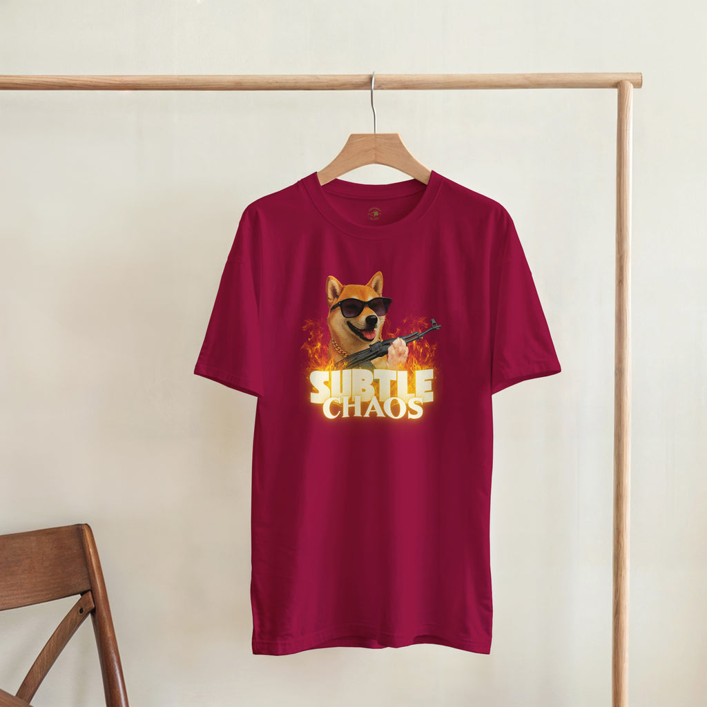 Funny Tactical Dog T-Shirt | Shiba Inu AK47 Meme Tee | Military Meme Apparel