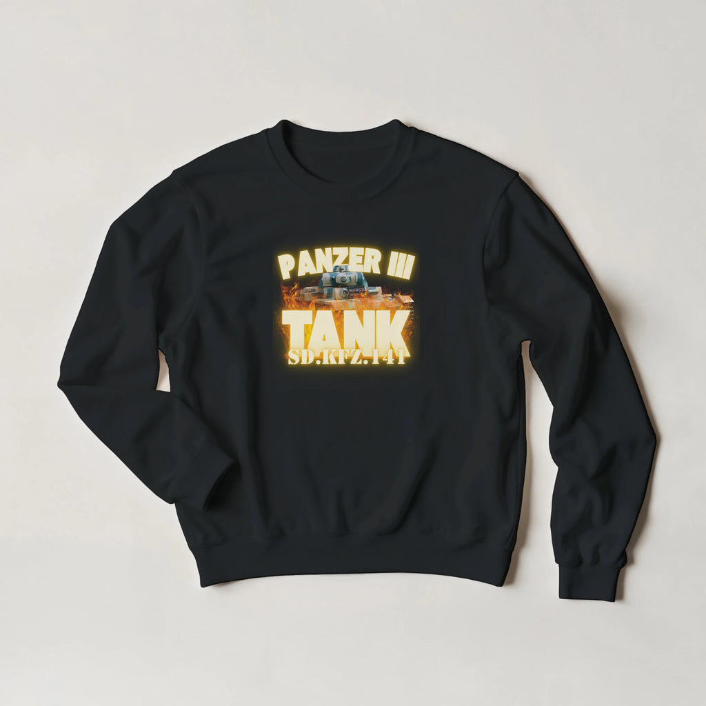 Panzer III Tank Sweatshirt | German Sd.Kfz.141 Medium Armor Crewneck | WWII History Gift