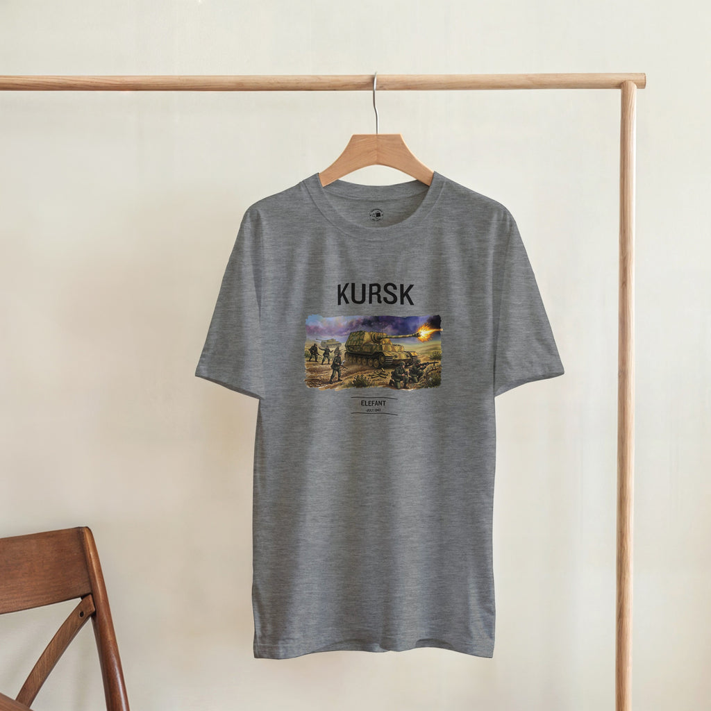 Kursk Elefant Tank Shirt | WW2 German Panzer Tshirt | Military History Graphic Tee | World War 2 Vintage Style Clothing | Tank Buff Gift