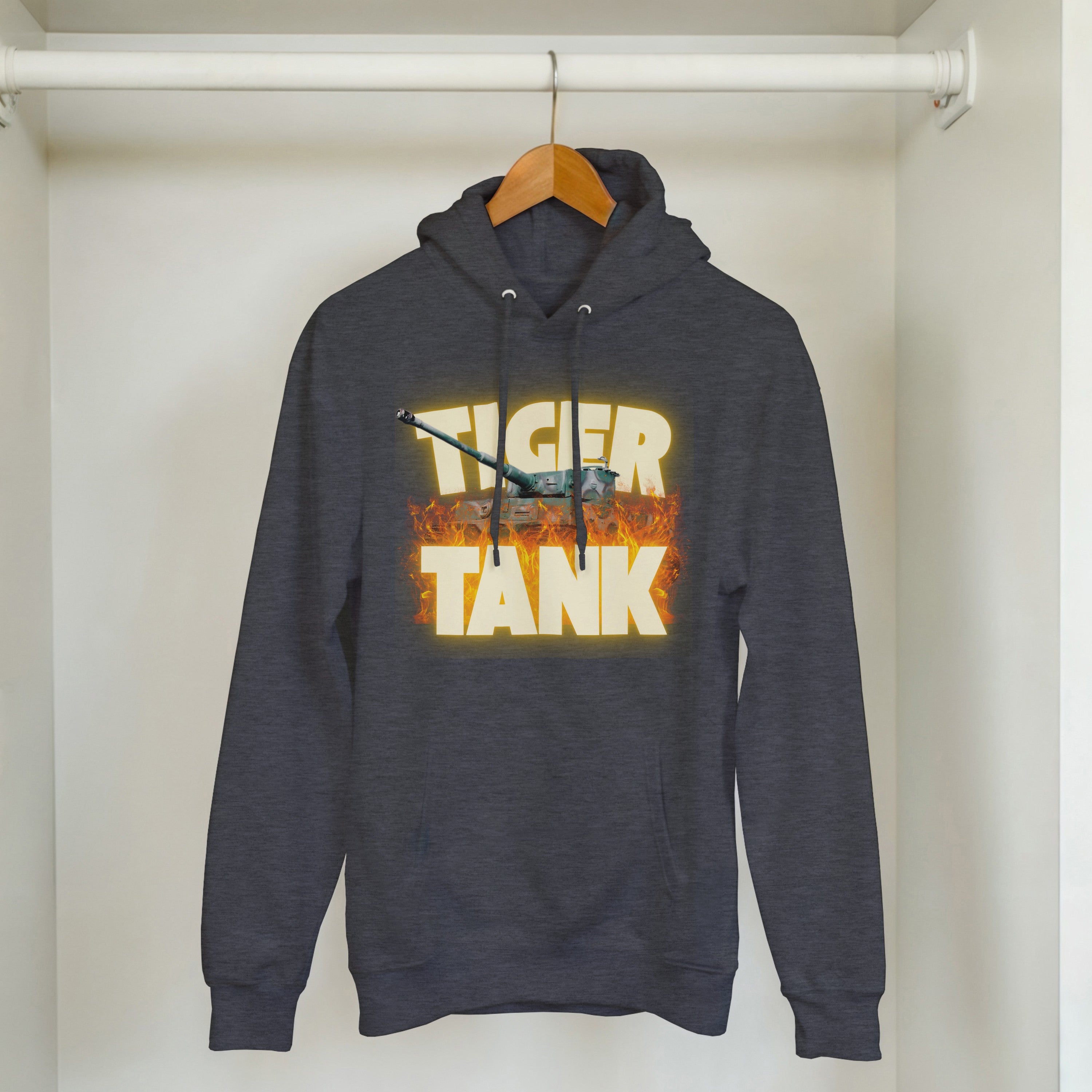 Tiger Tank Graphic Hoodie | WWII German Heavy Armor Pullover | Panzer VI Gift
