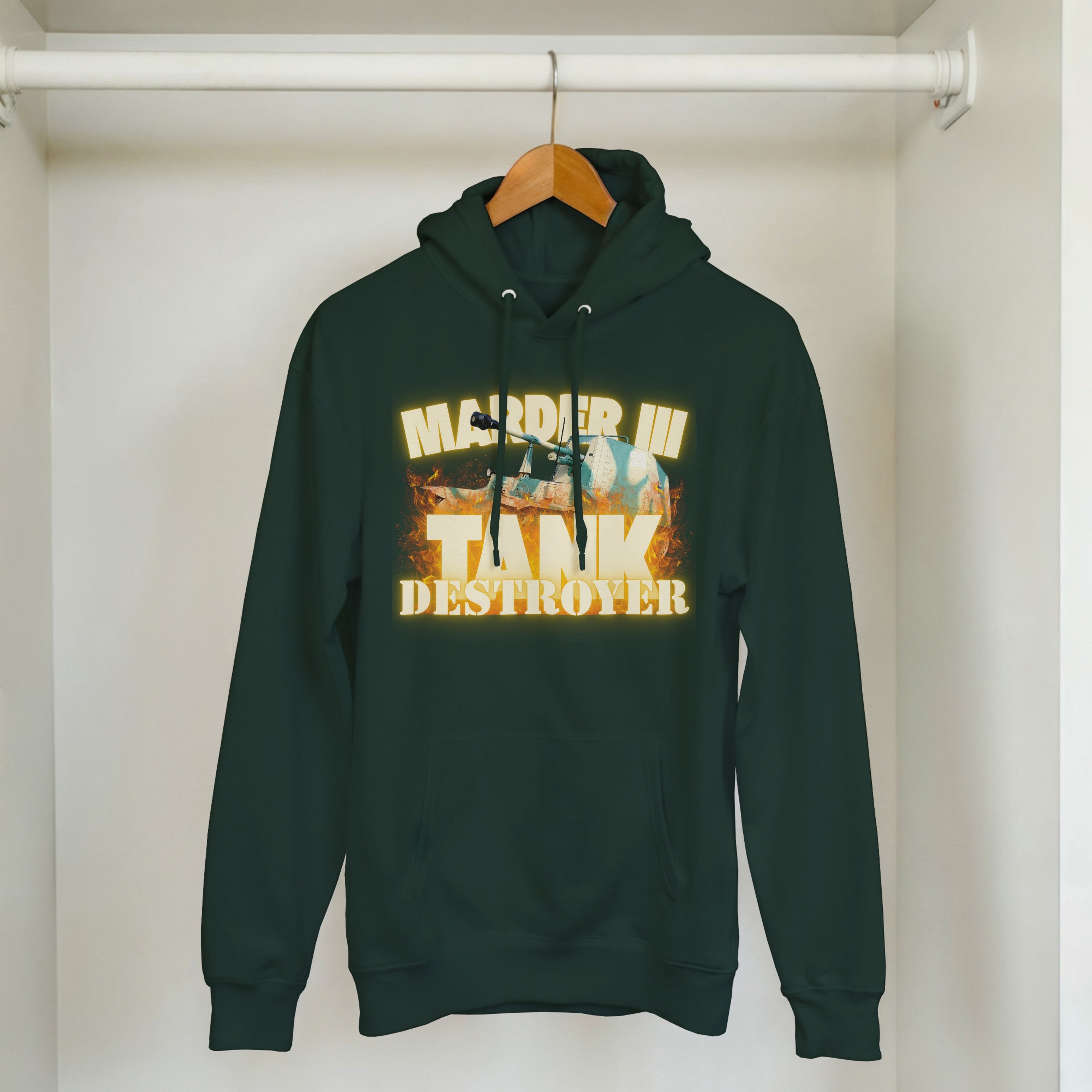 Marder III Tank Destroyer Hoodie | WWII German Panzer Pullover | Military History Gift