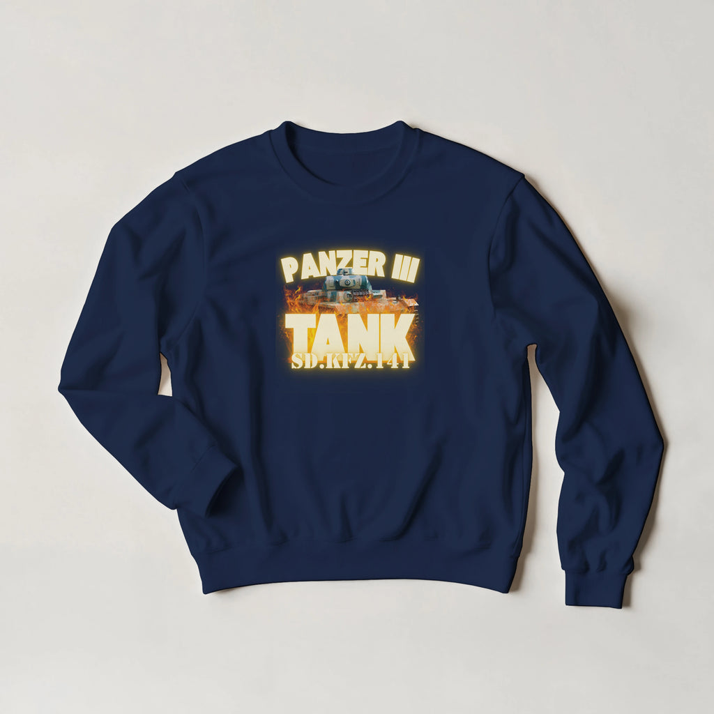 Panzer III Tank Sweatshirt | German Sd.Kfz.141 Medium Armor Crewneck | WWII History Gift