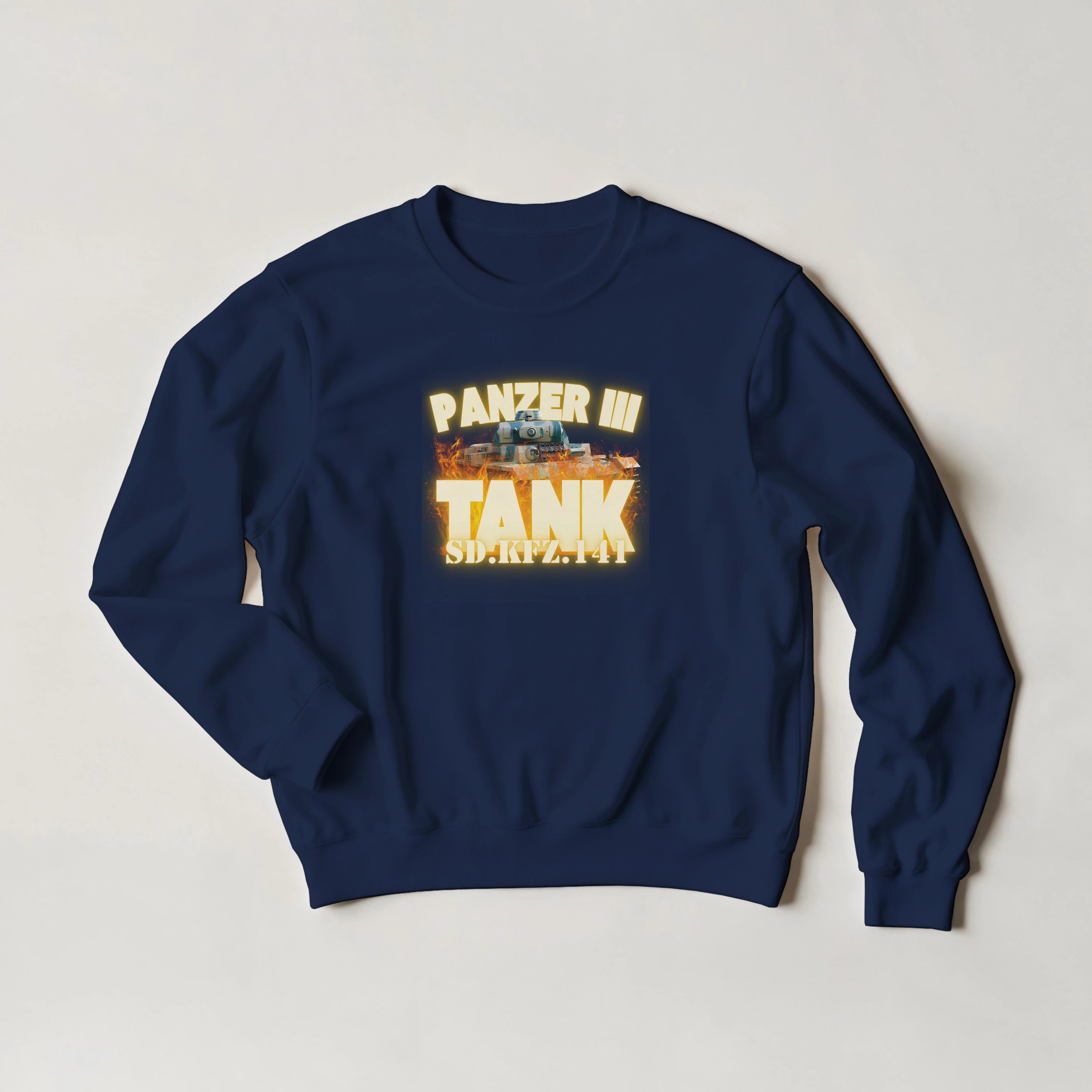 Panzer III Tank Sweatshirt | German Sd.Kfz.141 Medium Armor Crewneck | WWII History Gift
