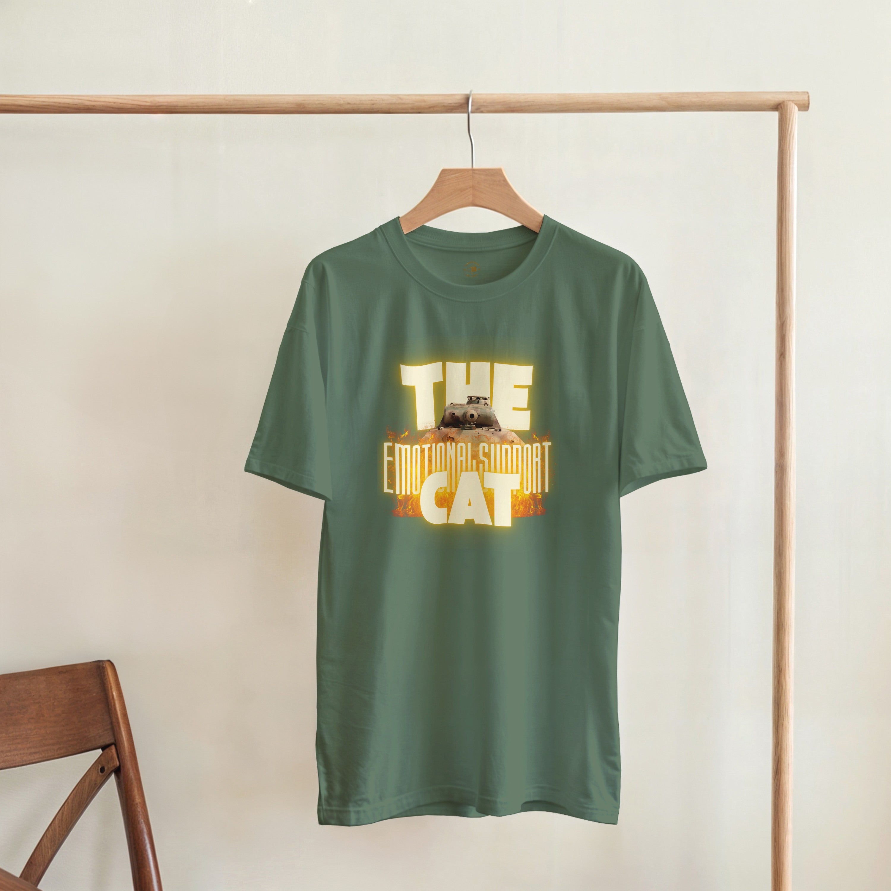 Emotional Support Cat Shirt | Panther Panzer V Meme Tee | WW2 Military History Gift