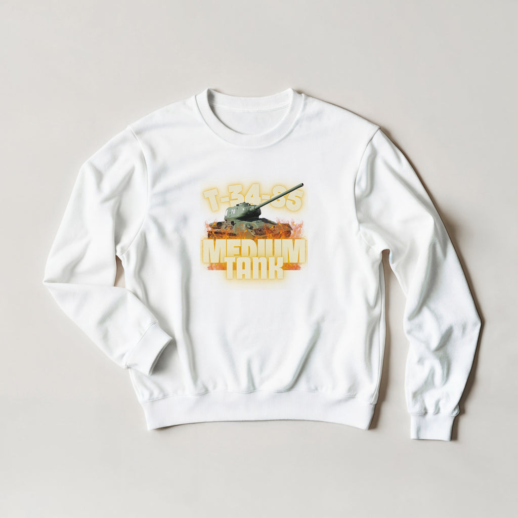 T-34-85 Sweater | Soviet WWII Russian Armor Crewneck | Military History Gift