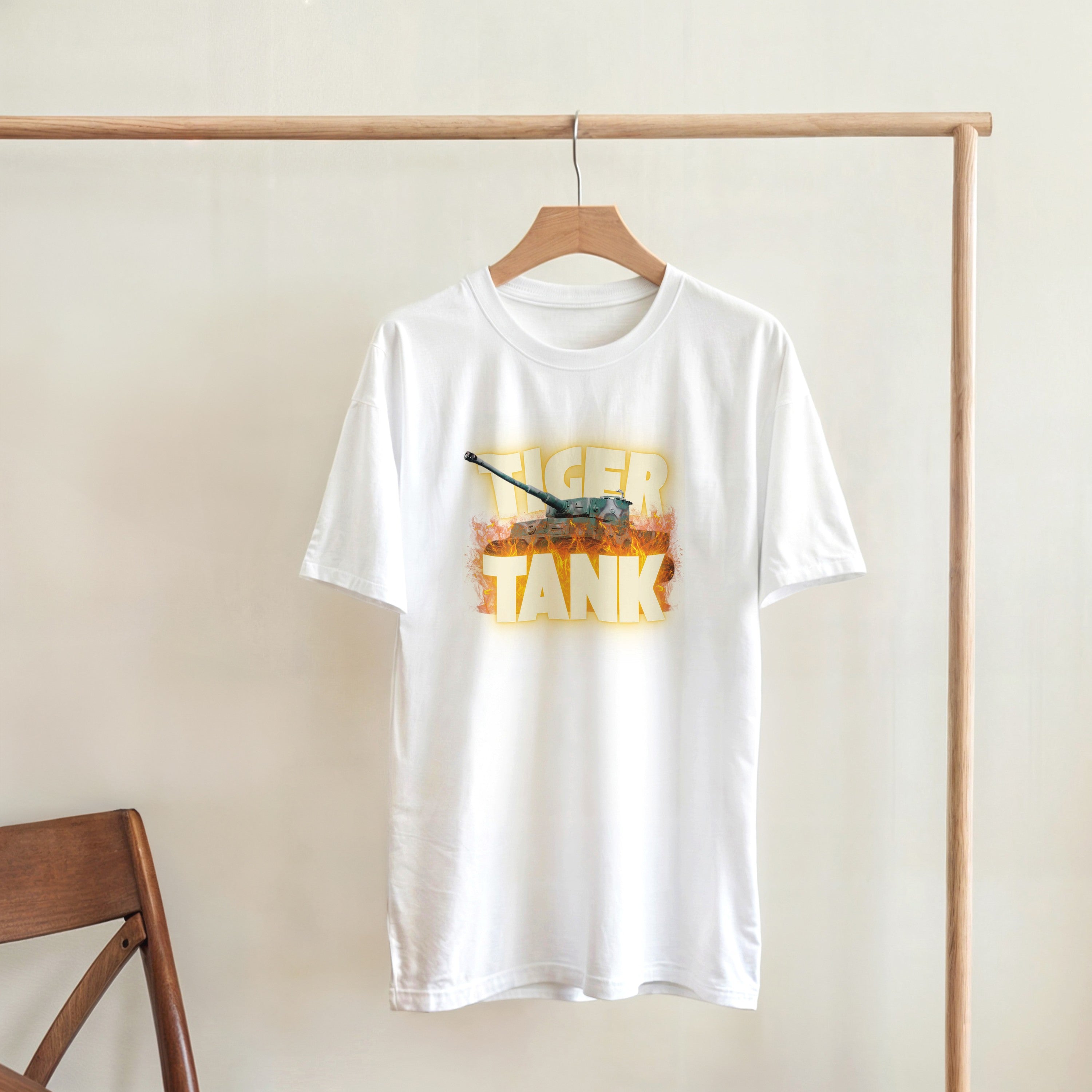 Tiger Tank Graphic T-Shirt | WWII German Heavy Armor Tee | Panzer VI Military Gift