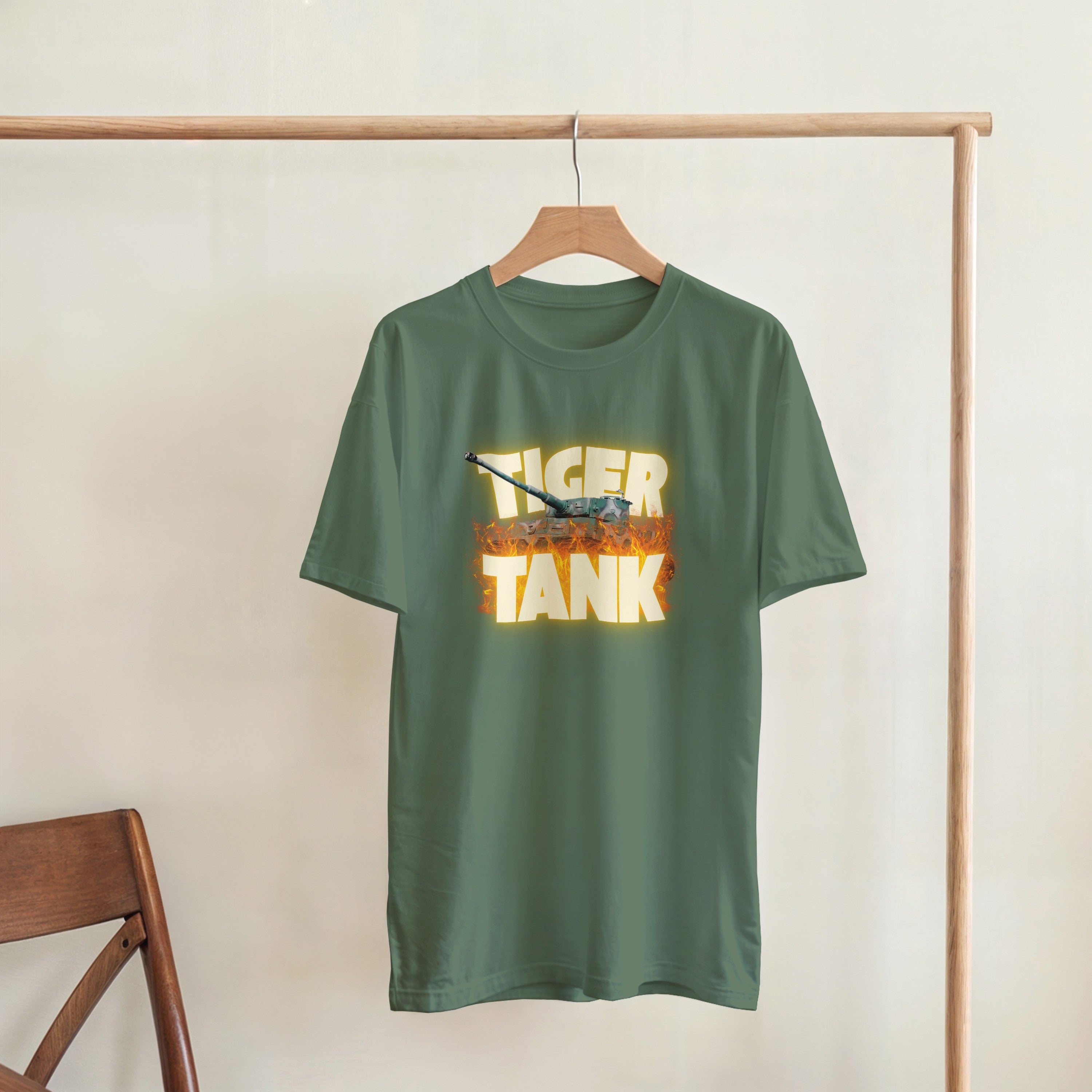 Tiger Tank Graphic T-Shirt | WWII German Heavy Armor Tee | Panzer VI Military Gift