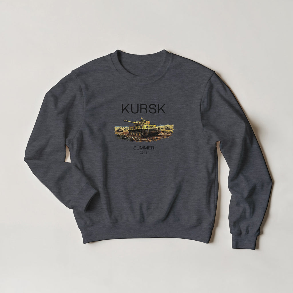 Kursk 1943 Sweater | Tiger I Tank Graphic Crewneck | WW2 Eastern Front Military History Gift