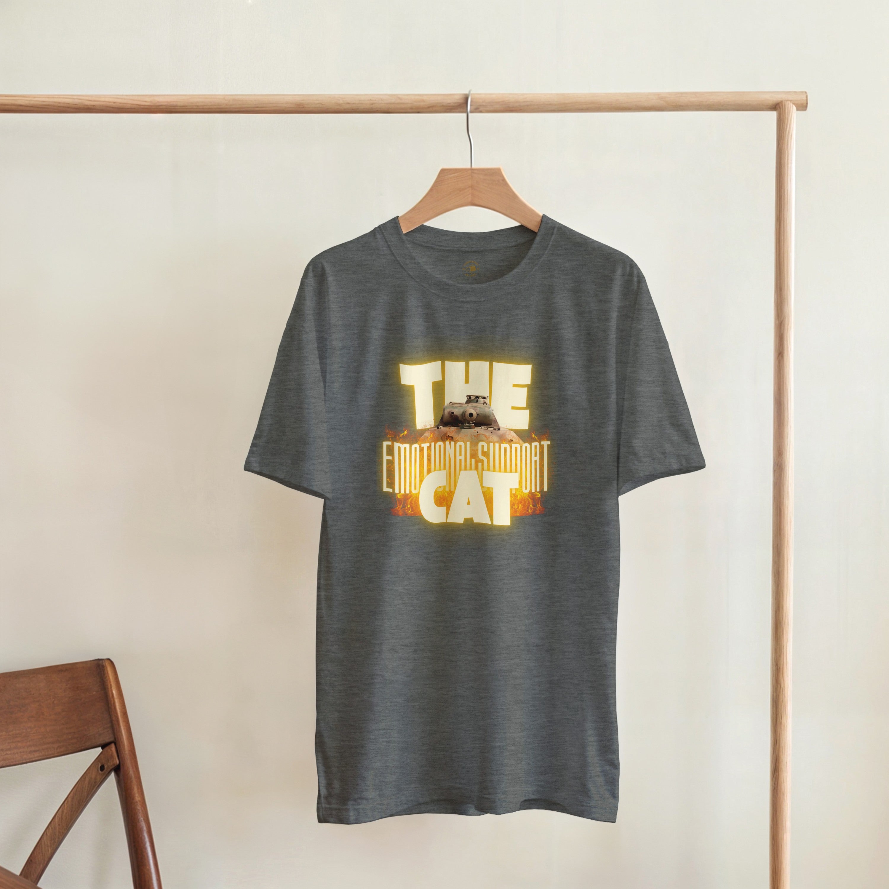 Emotional Support Cat Shirt | Panther Panzer V Meme Tee | WW2 Military History Gift