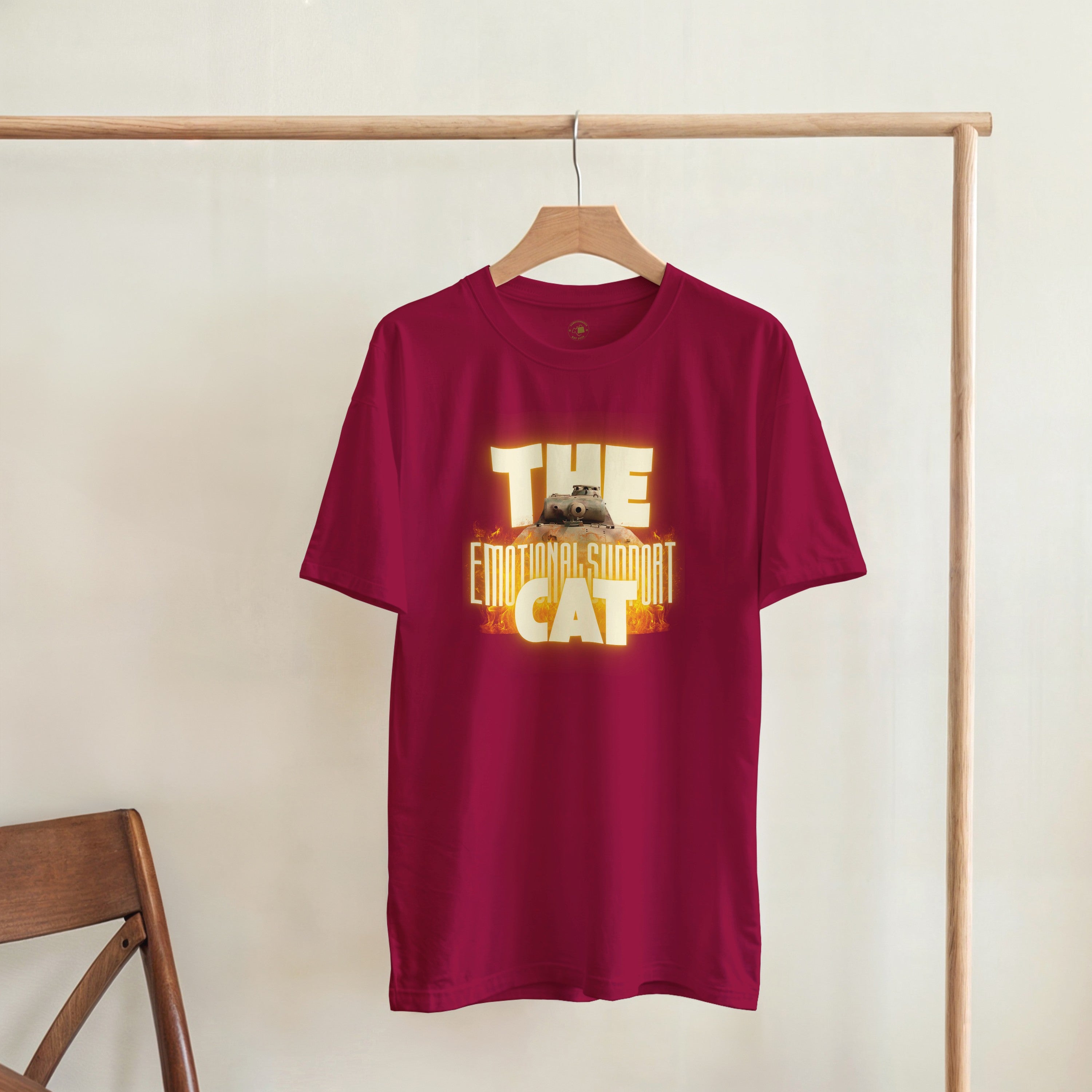Emotional Support Cat Shirt | Panther Panzer V Meme Tee | WW2 Military History Gift