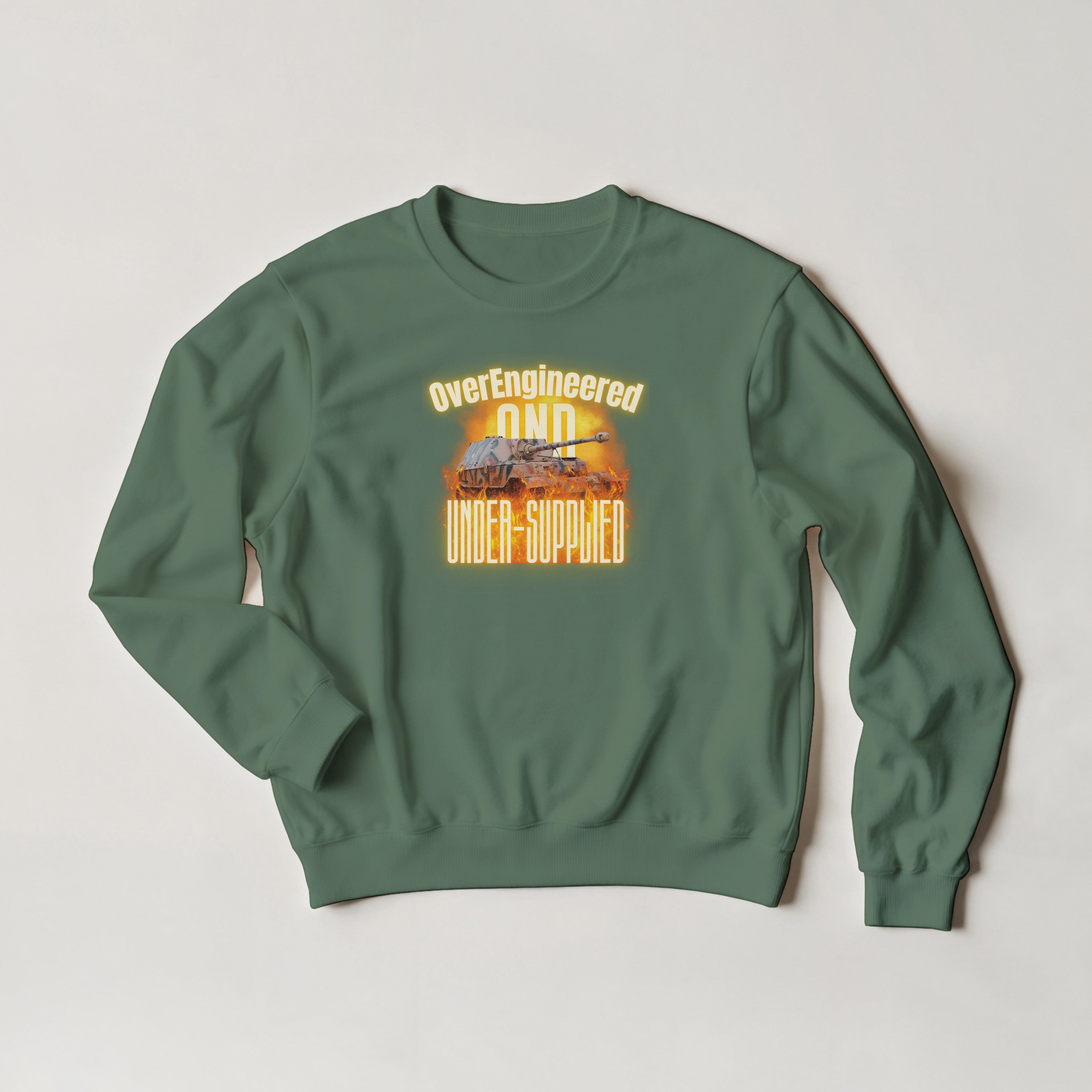 Certified Menace To Society Sweater | Panther Tank Doge Meme | WW2 Graphic Crewneck