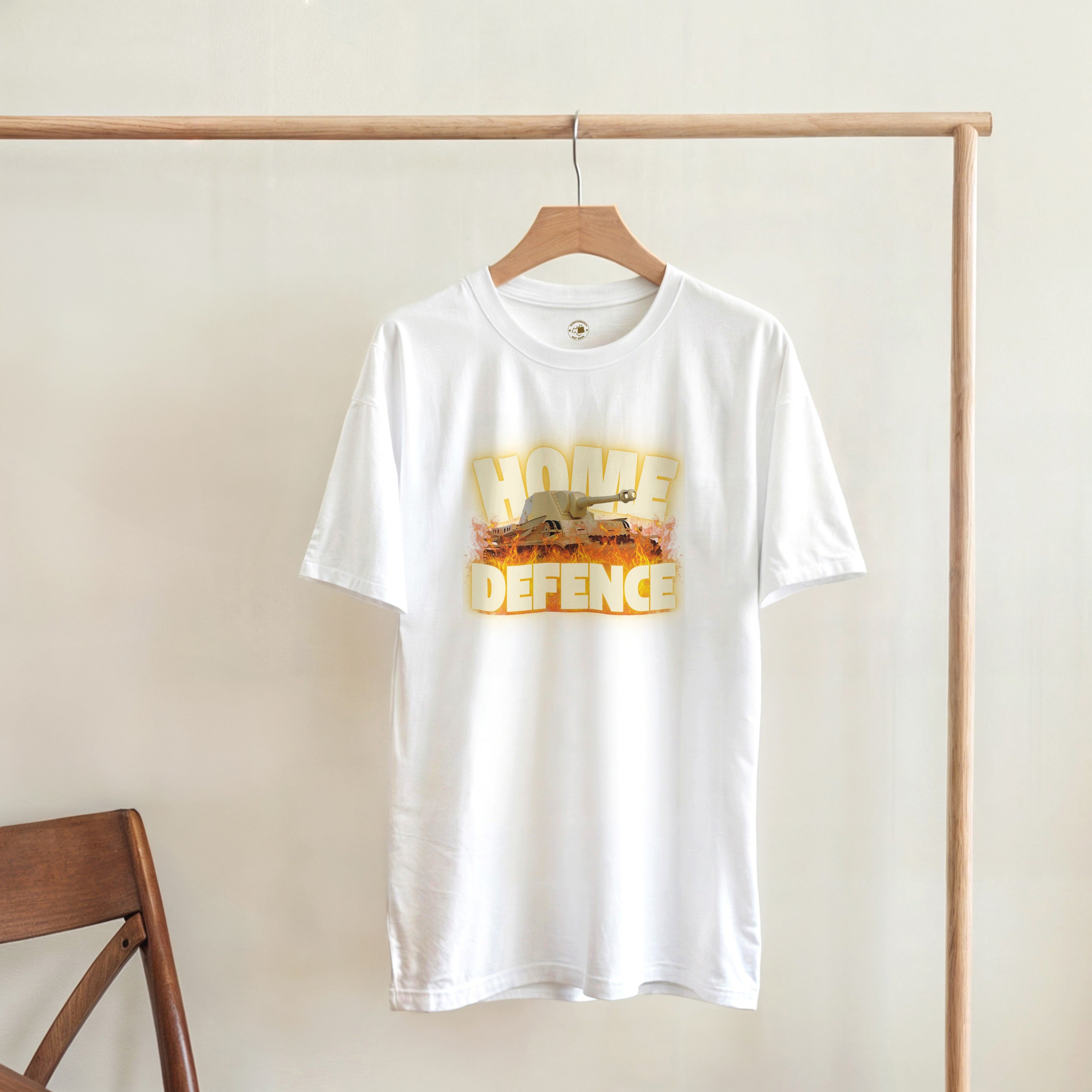 Home Defence Tank T-Shirt | Military Graphic Tee | Vintage Army Streetwear