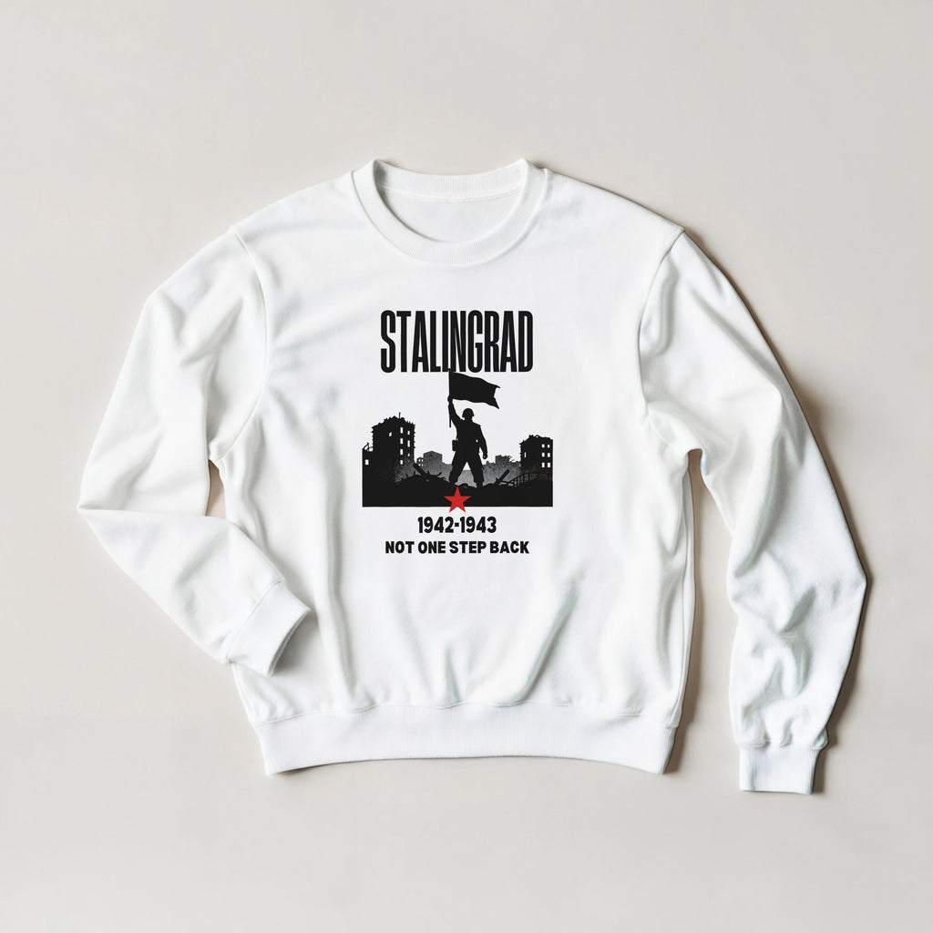 Stalingrad 1942 Sweatshirt | Soviet Military History Gift | Eastern Front Crewneck | Not One Step Back Sweater | WWII Graphic Streetwear