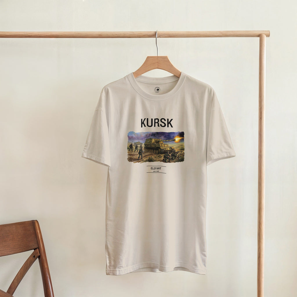 Kursk Elefant Tank Shirt | WW2 German Panzer Tshirt | Military History Graphic Tee | World War 2 Vintage Style Clothing | Tank Buff Gift